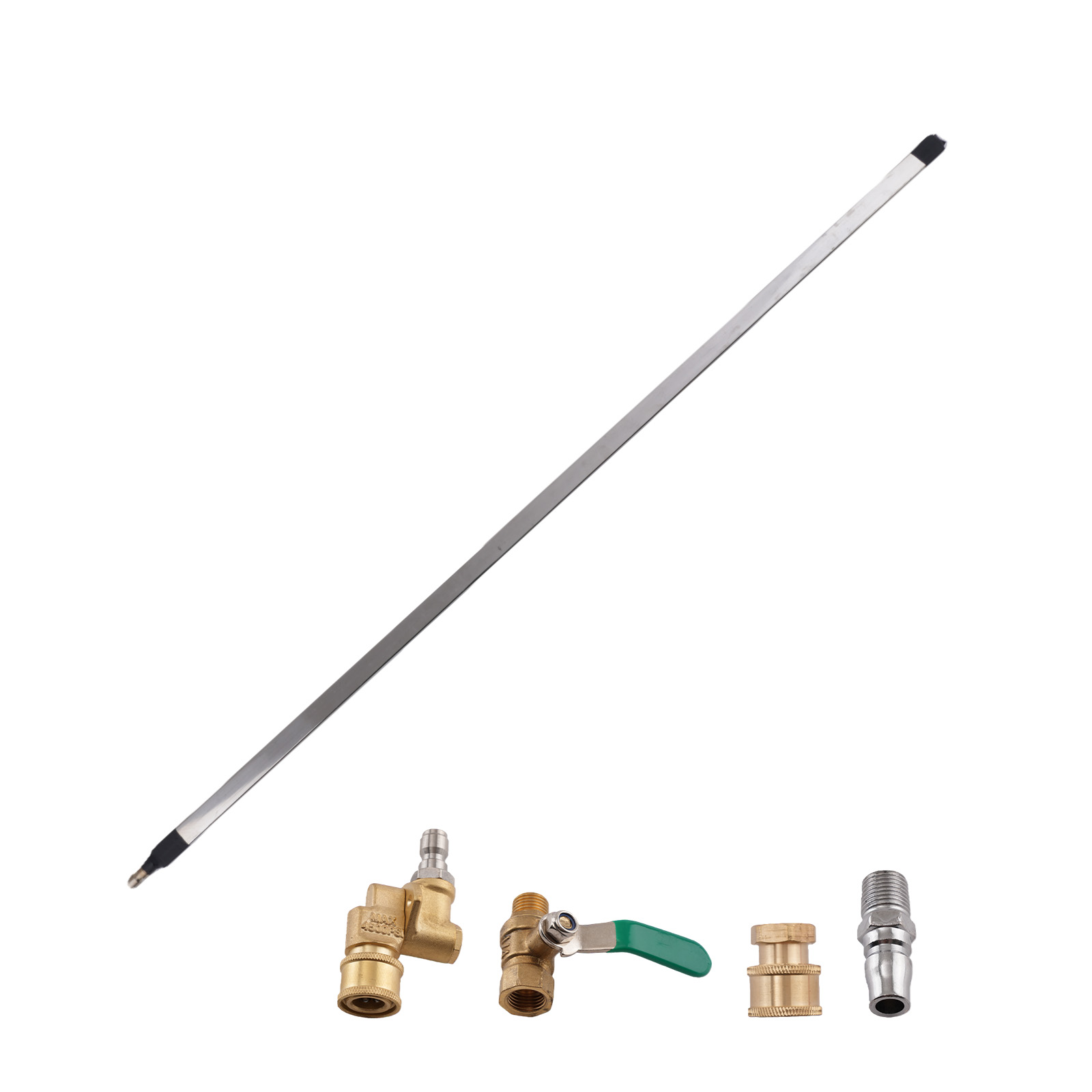 39.4'' High Pressure Radiator Flush Wand Stainless Steel Cleaning Gun Tool