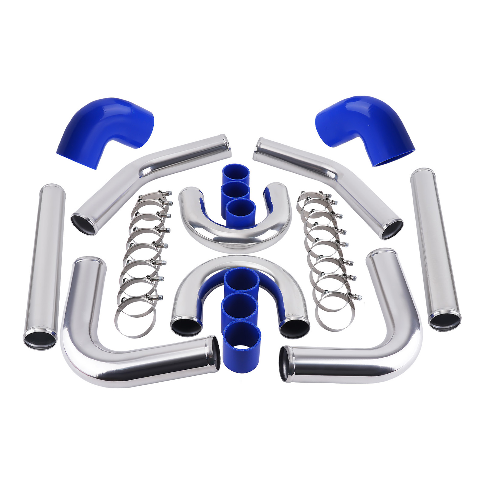 550 x180 x 65mm Refroidisseur intermédiaire+64mm Intercooler Turbo Piping pipe