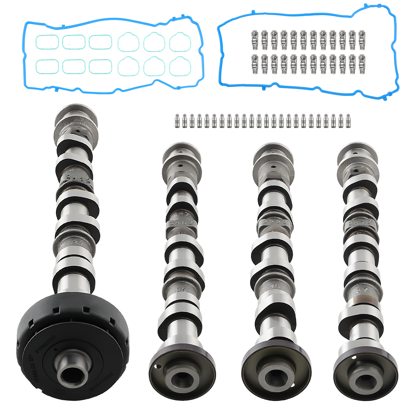 Camshaft & Rockers Arms Lifters Kit For Challenger Jeep Wrangler Grand Cherokee