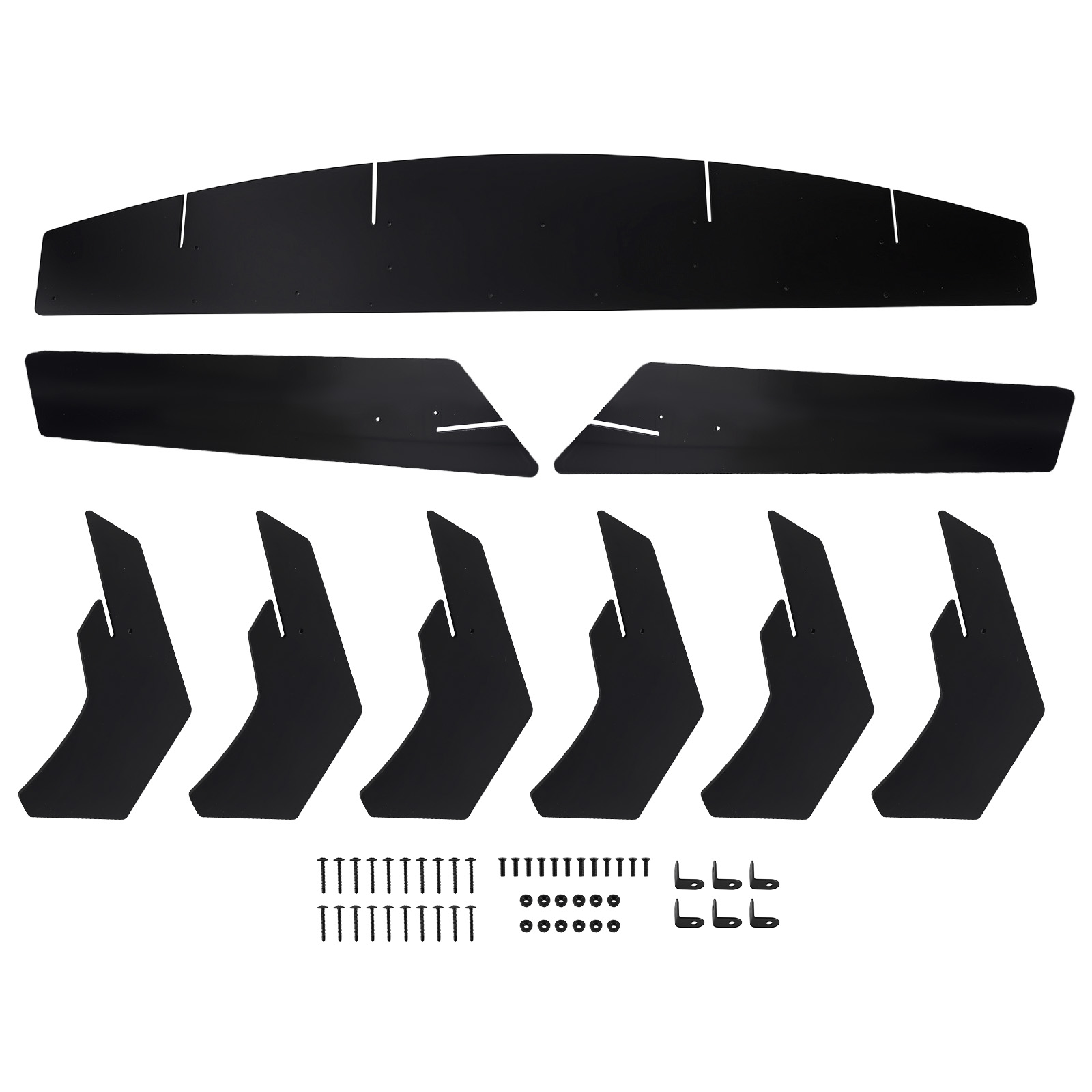 Rear Diffuser Kit for Ford Mustang 2015-2023 PP Material Black Single Exit