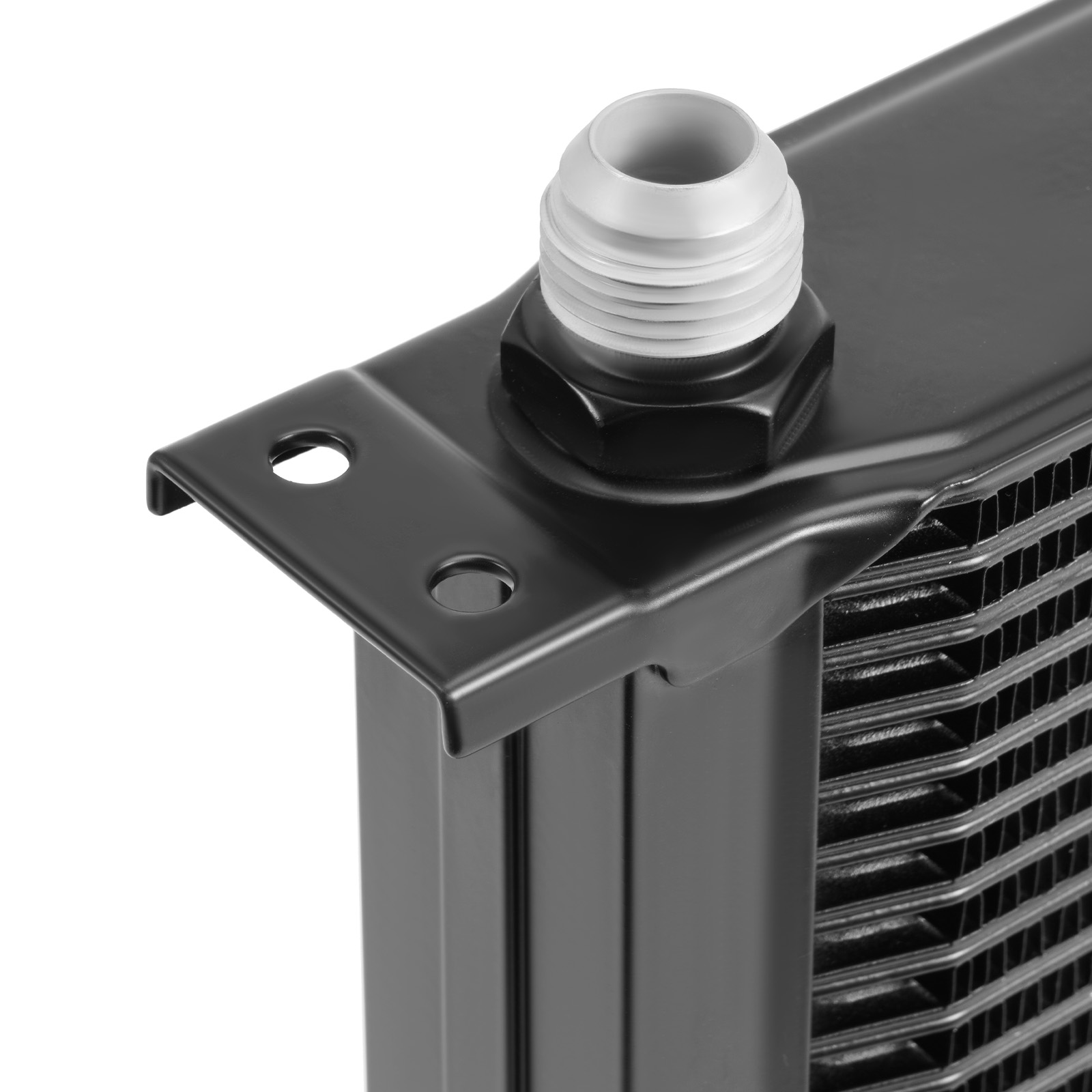 30 Row Aluminum Transmission Oil Cooler Kit AN10 Universal with Air Guide