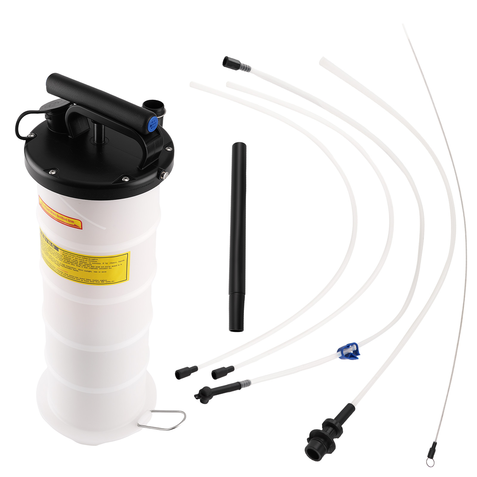 Fluid Oil Extractor Pump Manual Transfer System PP Multi-Tube Kit