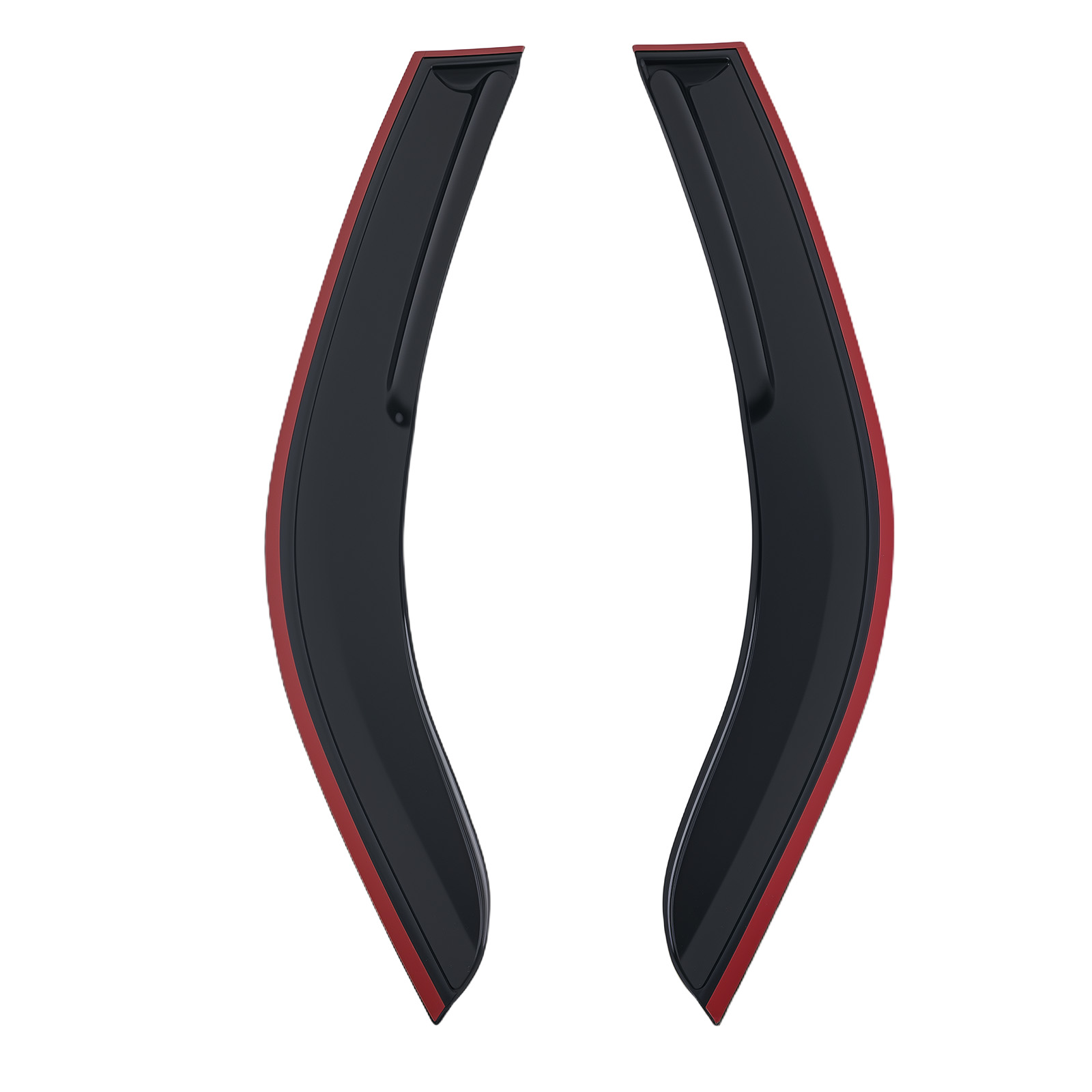 Front Rear Window Visors for Toyota Camry 2002-2006 4PCS Rain Guards Black Set