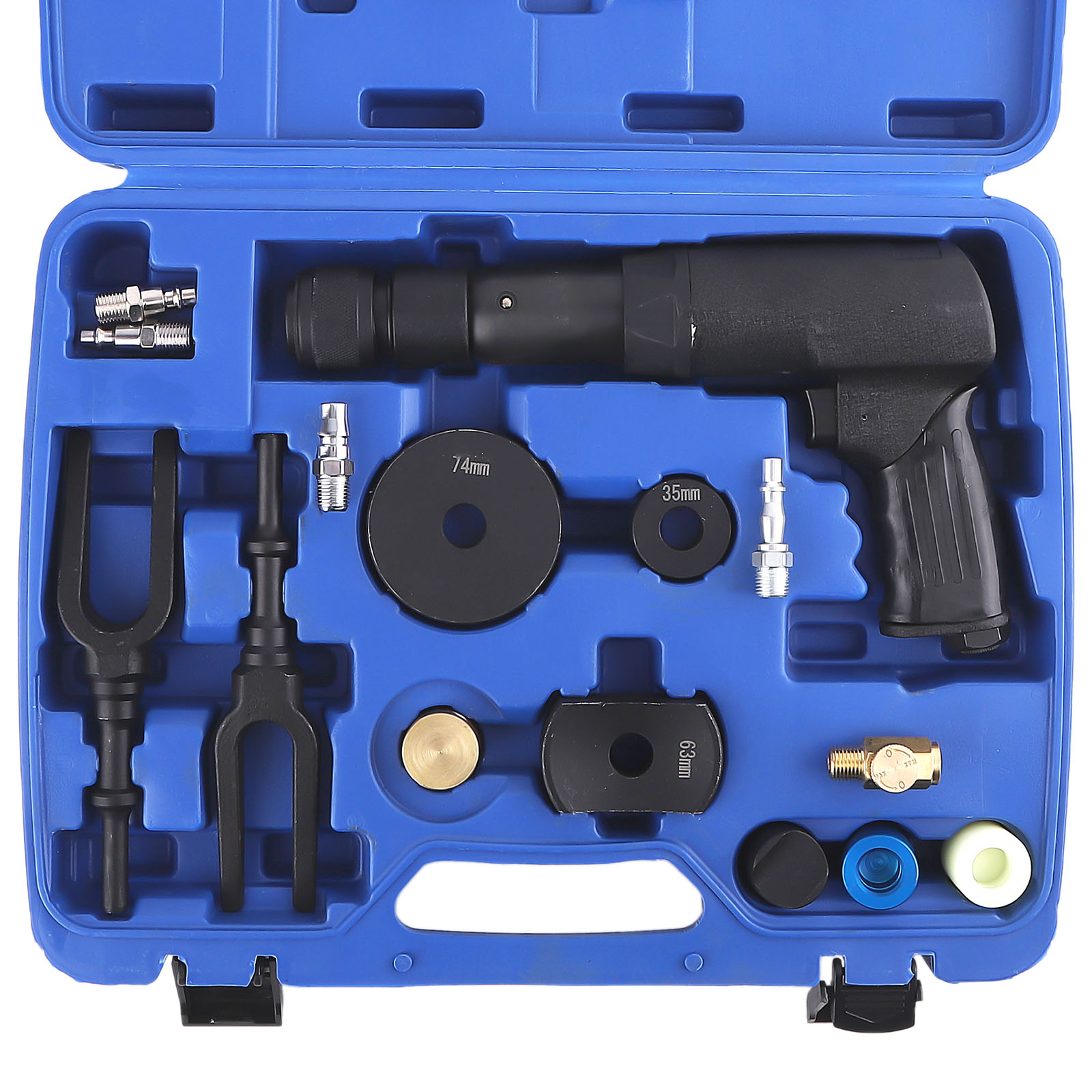 Multifunctional Pneumatic Hammer Kit w/ Quick Change Retainer Air Hammer Set