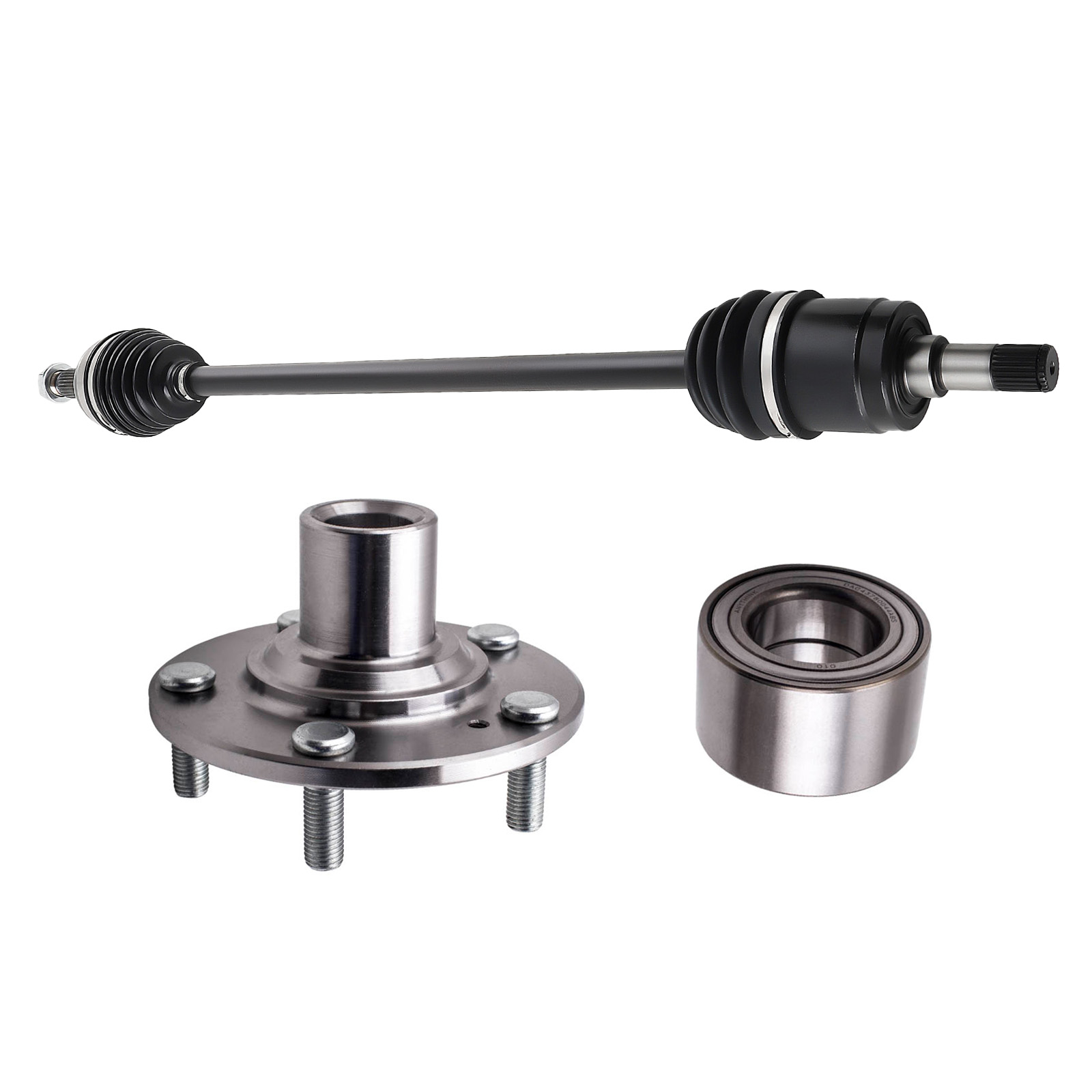 Front Right CV Axle Shaft&Wheel Hubs Bearings Assy for Honda Civic 1.8L 2006-11