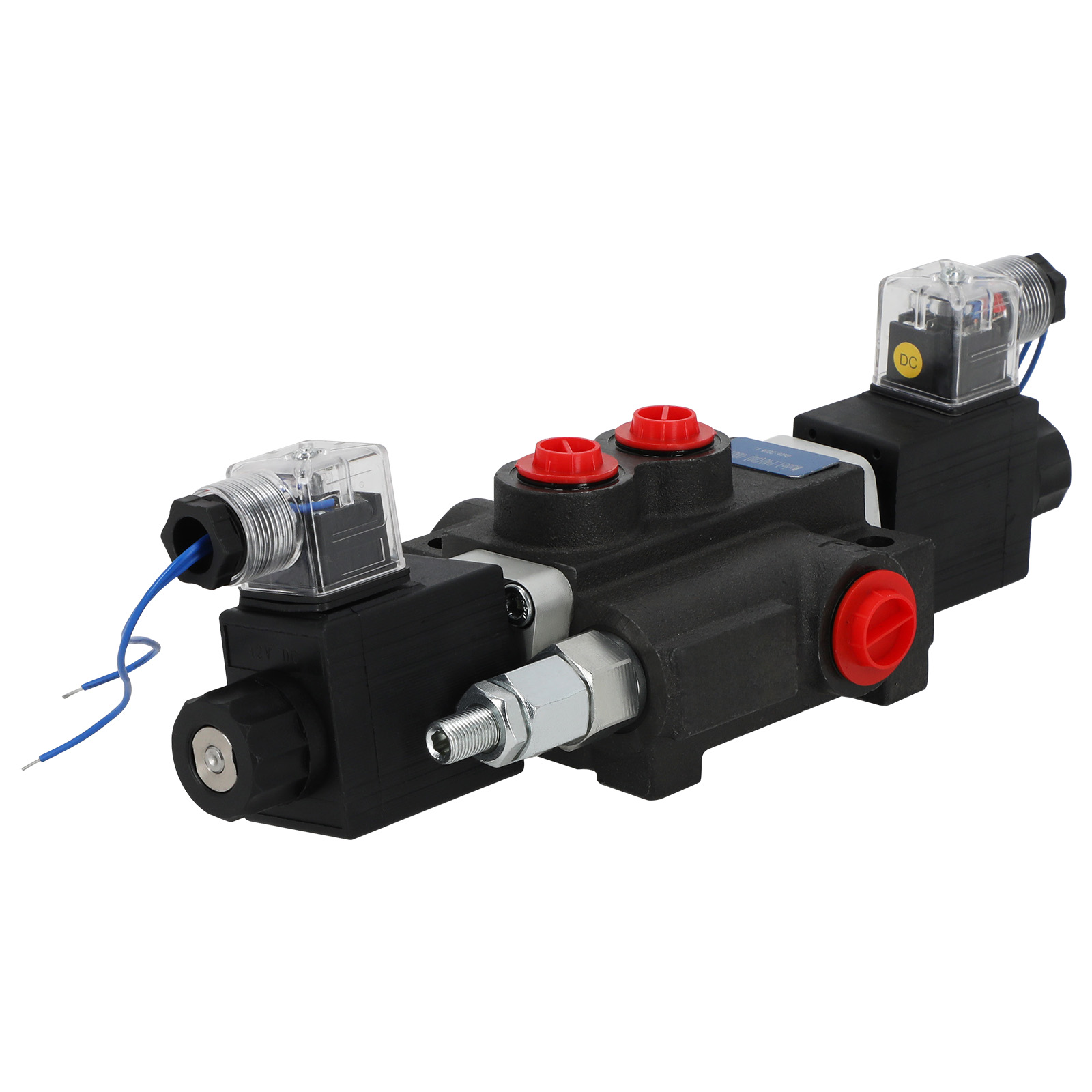 4 Way 3 Position Hydraulic Solenoid Valve 12V DC 13 GPM 3600 PSI Double Acting