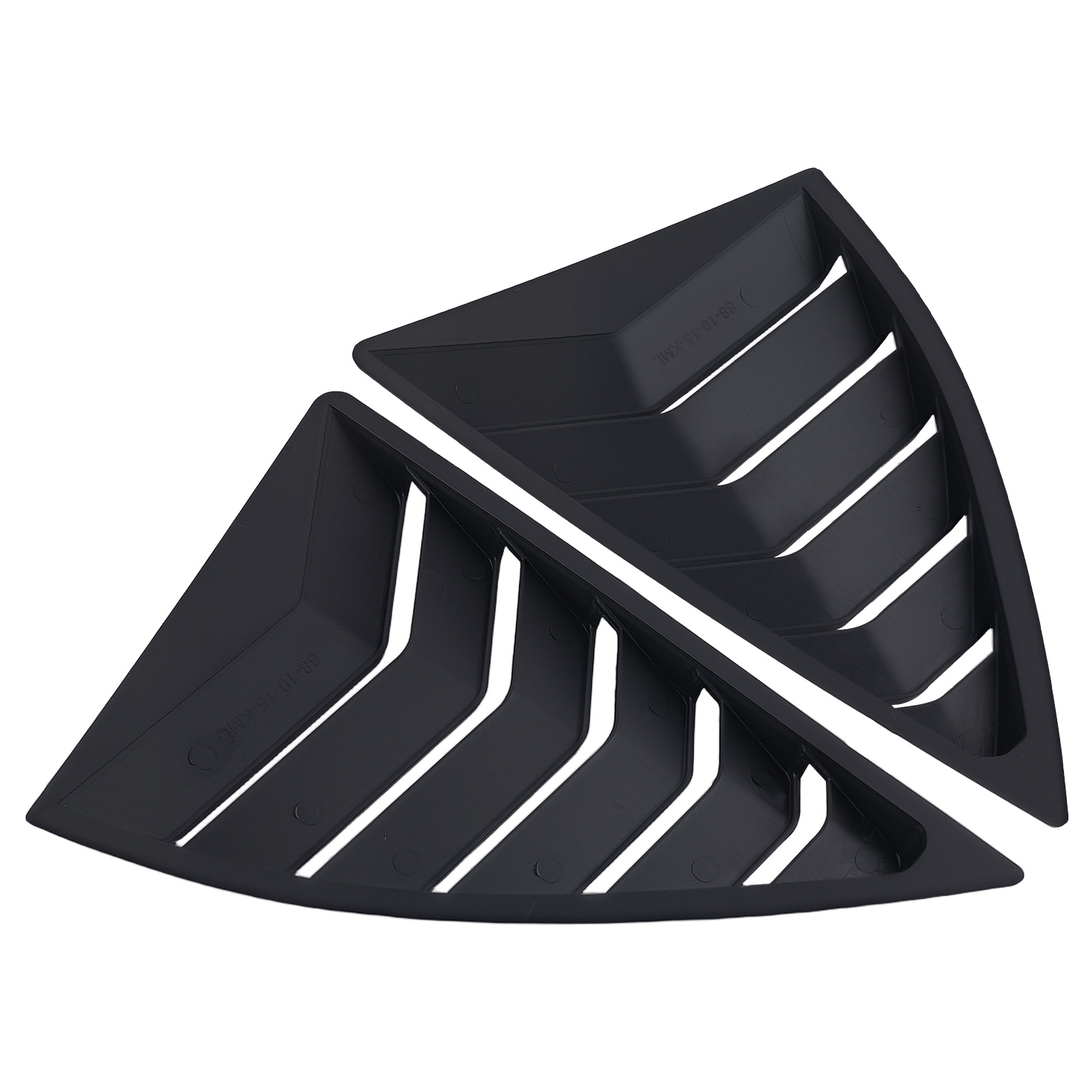 Side Window Louvers for Chevy Camaro 10-15 Quarter Panel Cover Matt Black