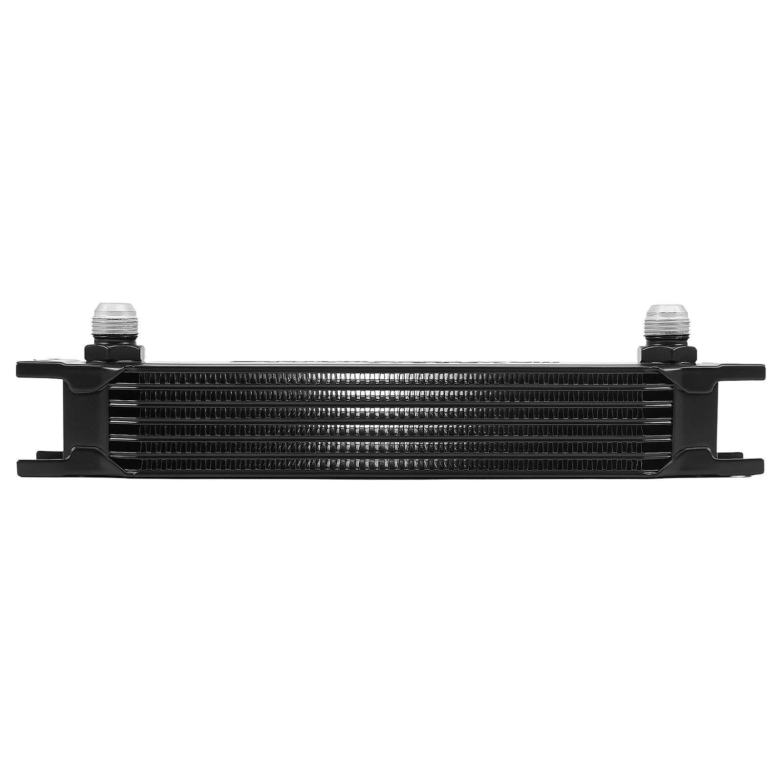 7-Row Oil Cooler Universal Aluminium AN-10 Transmission Kühler mit Adapter Set