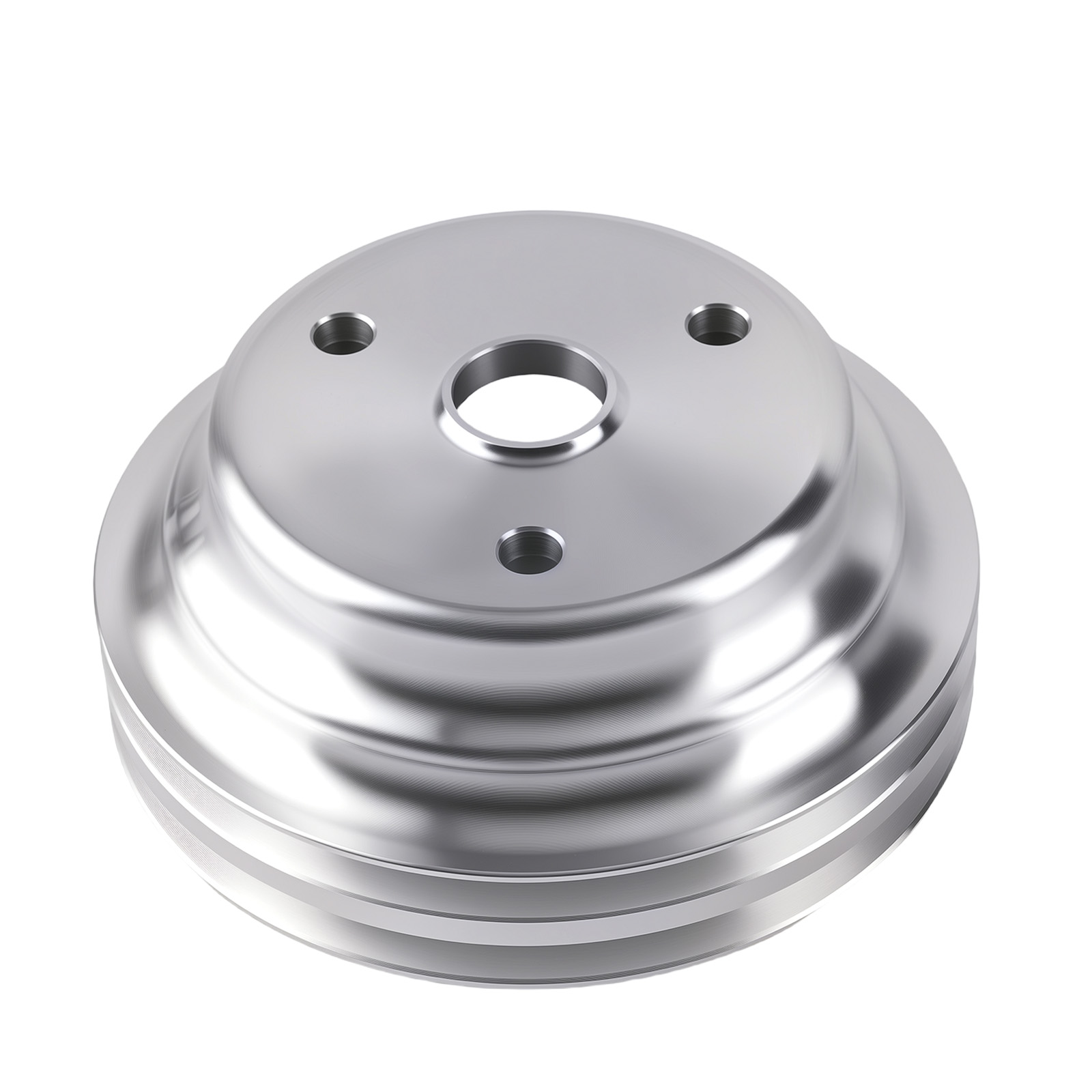 Complete Bracket System Kit for Engine Long Water Pump 1958-1995 Chrome