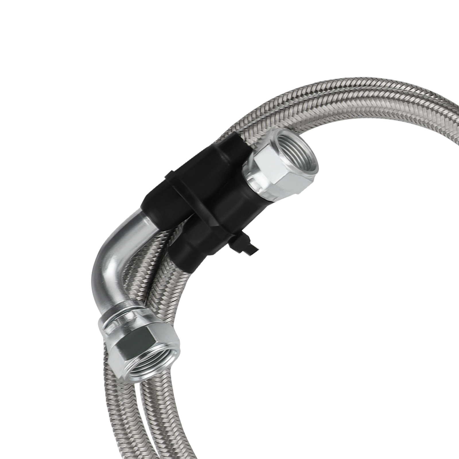Heavy Duty Transmission Cooler Hose Lines Kit For Dodge Ram 47RE (1996-2002) With Cummins 5.9L - PTFE Braided