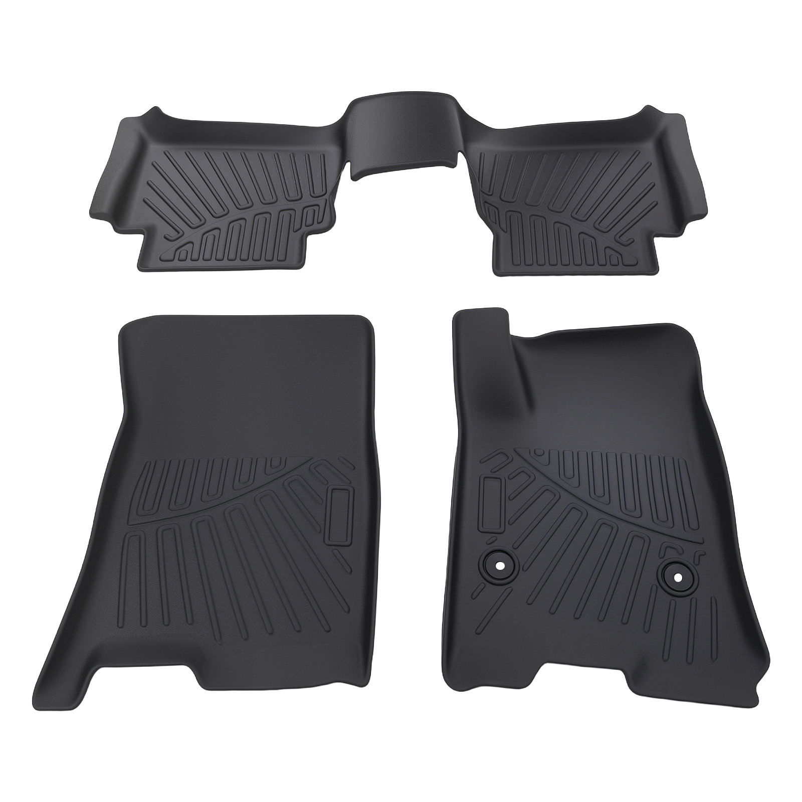 3 Pack  Front & Rear Interior Floor Mats Carpet fit for Chevy Colorado 2023-2025