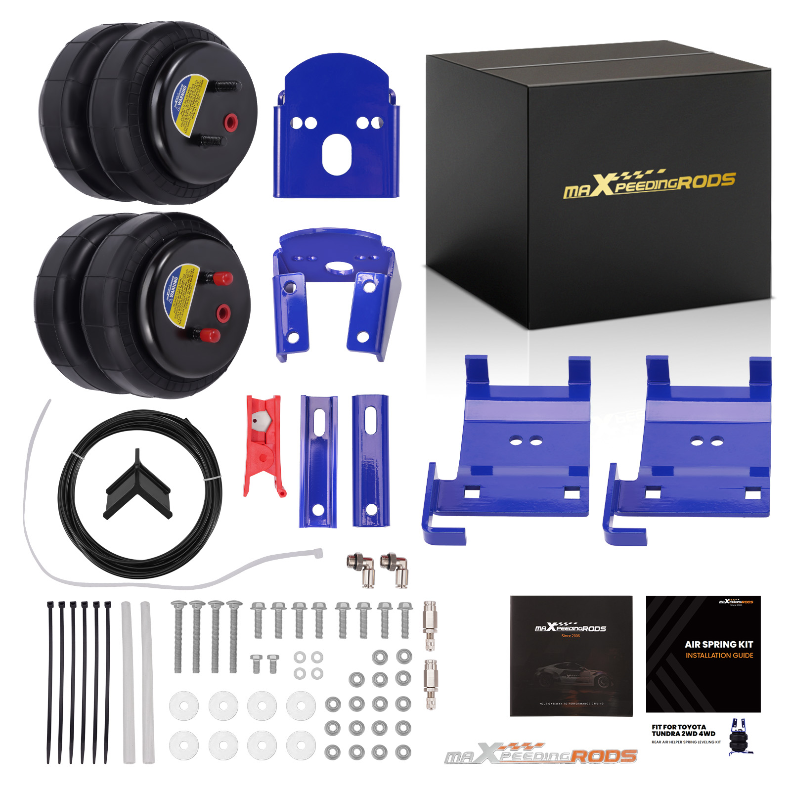 Rear Air Helper Spring Leveling Kit For Toyota Tundra 3.4L 4WD 2WD 2000-2006