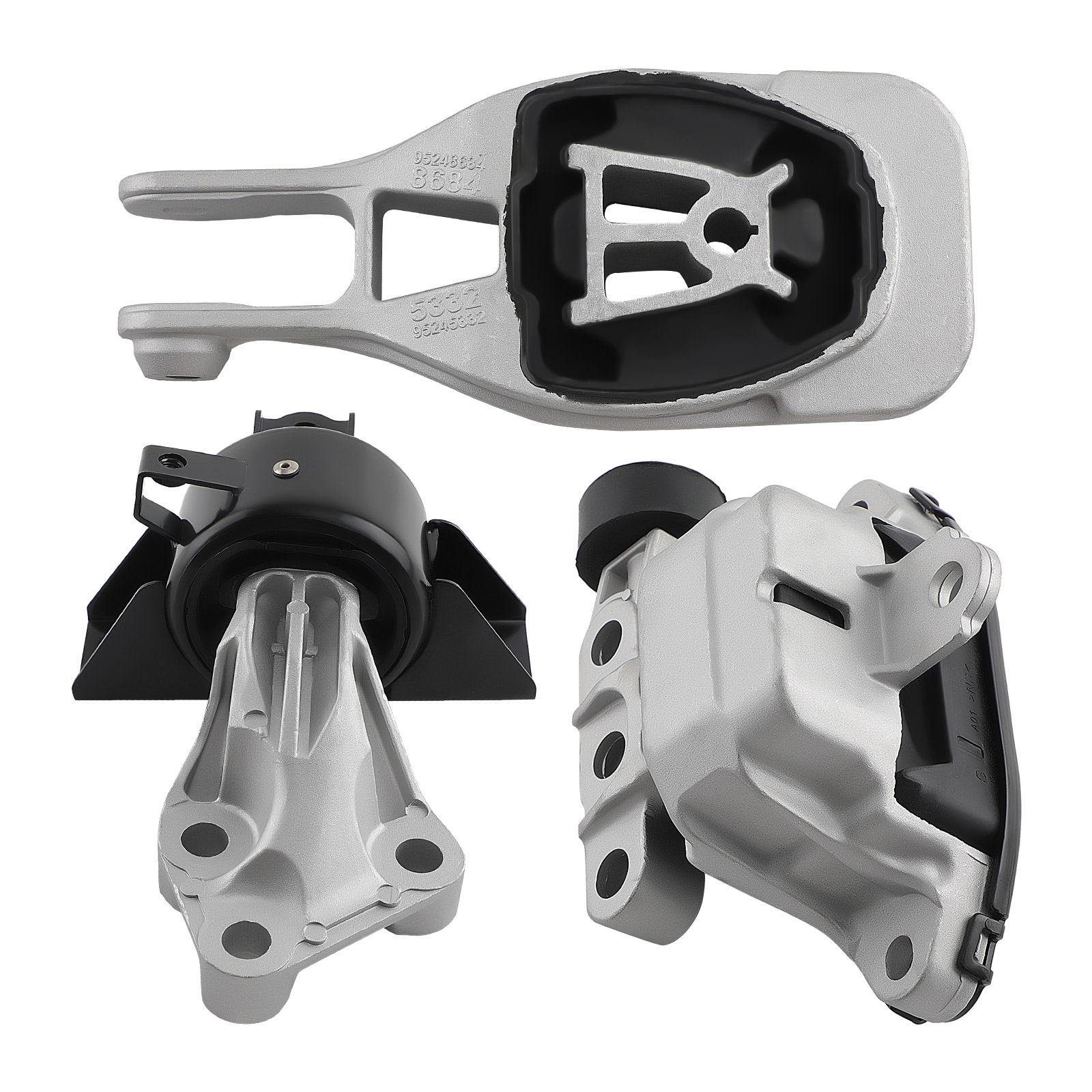 3x Engine Motor & Auto Trans Mount for Chevrolet Sonic 1.8L 2013-2016 95870474