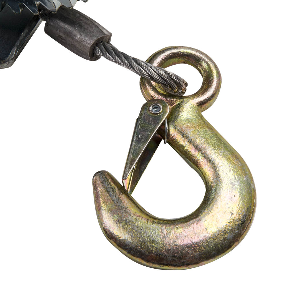 Cabrestante Manual Cable 3500 Lbs. 1500 Kg 10m Arrastre Tracción engranajes dual