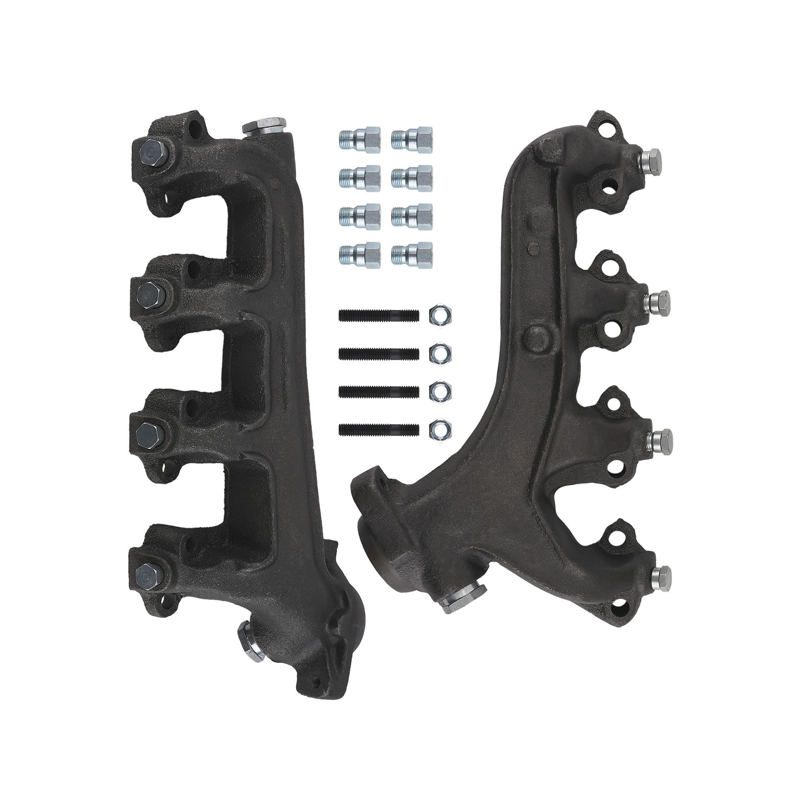 LH & RH Exhaust Manifold For Ford F-250 HD F-350 V8 5.8L 1997  Cast Iron