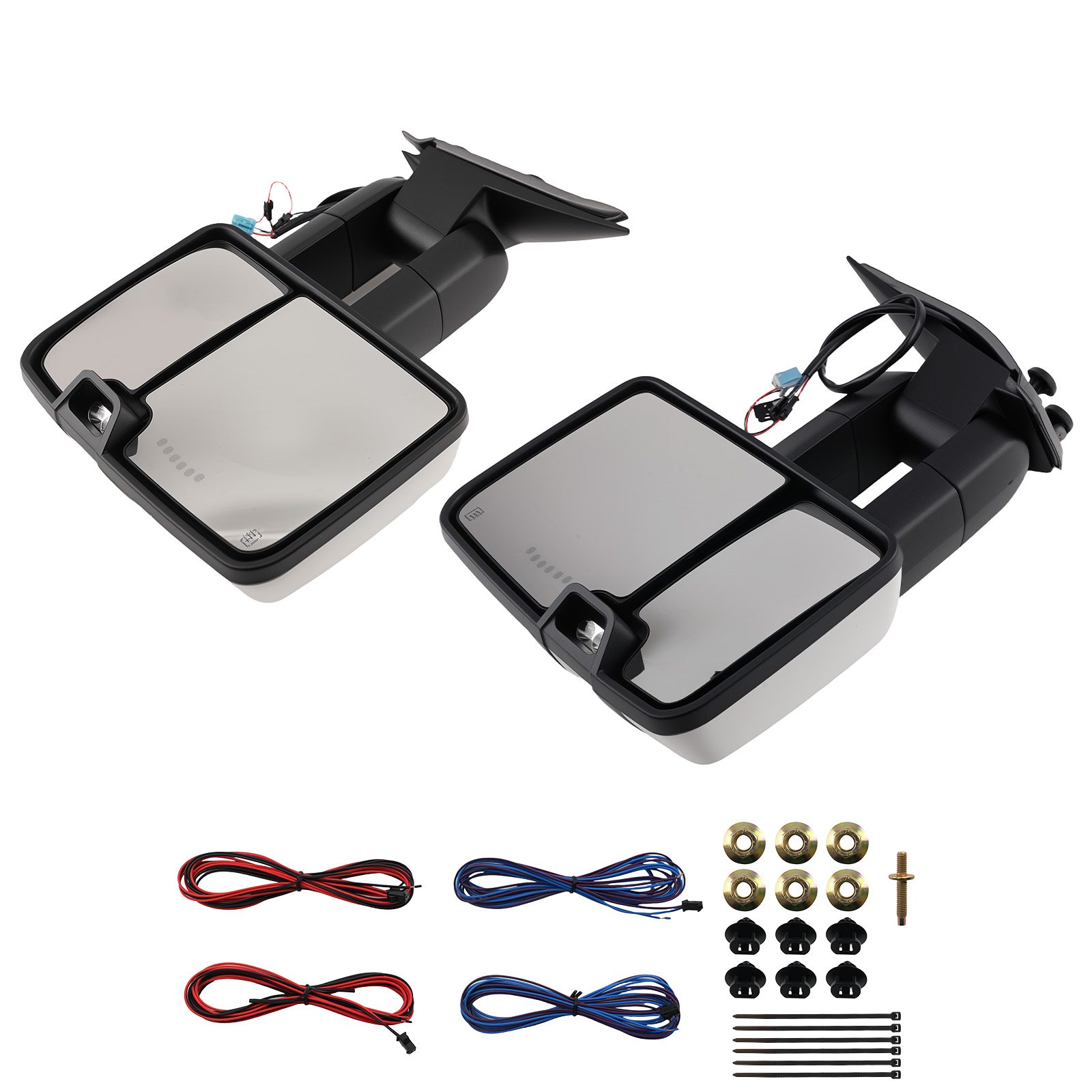 Side View Tow Mirror for Chevy Tahoe Silverado 2003-2006 Chrome 15037957