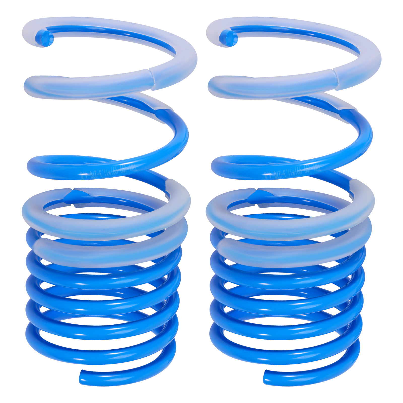 Fahrwerksfedern Set for Fiat 500/500C/Abarth 2008+ 25/30mm Tieferlegung Blau