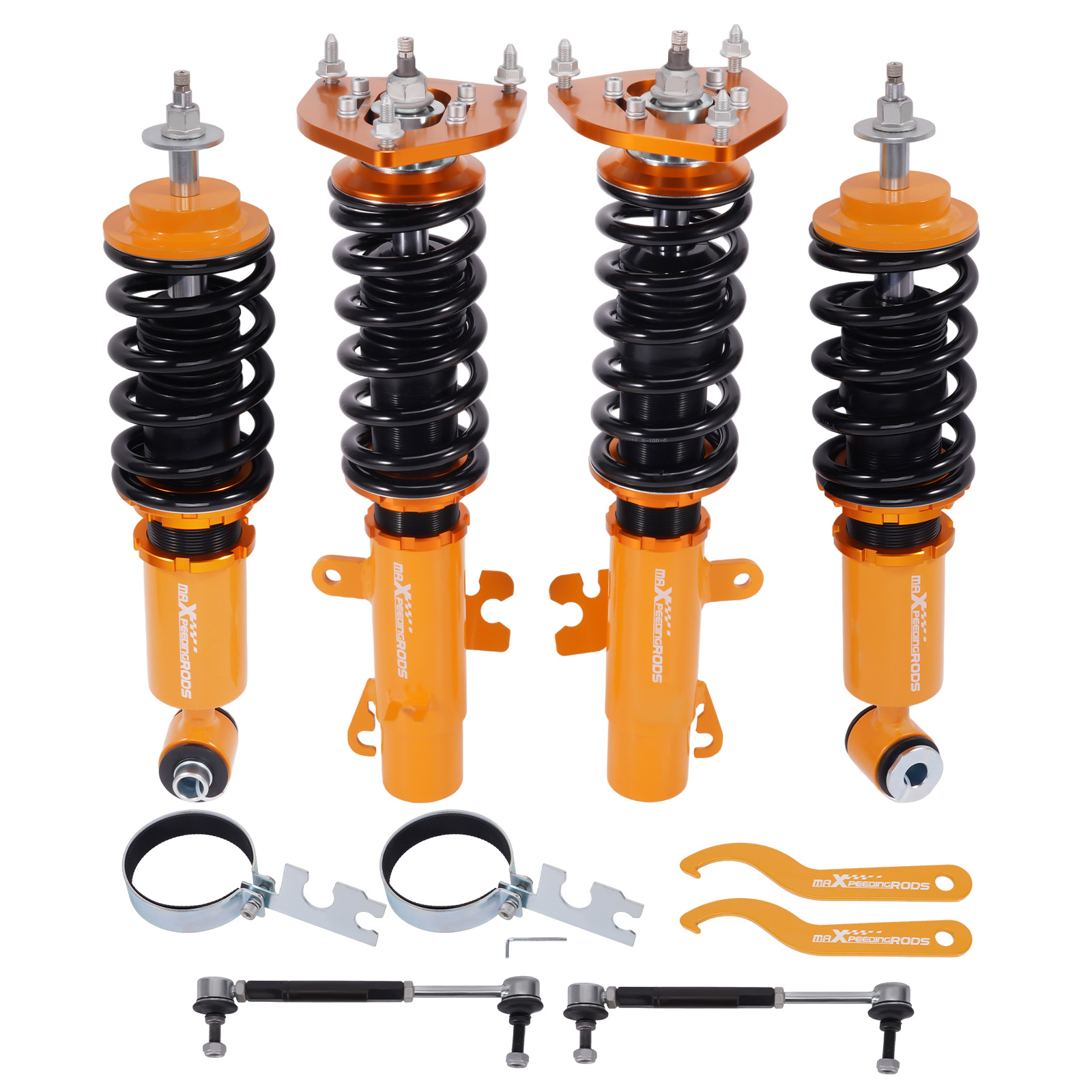 Adjustable 24- Way Suspension Coilovers Absorber Struts For Mini R55 Cooper new