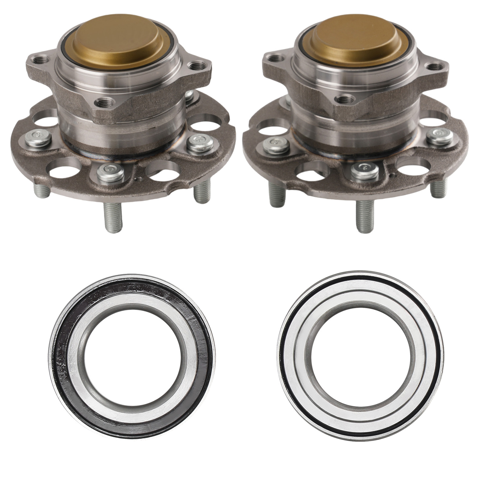 4x Rear Front Right Left Wheel Hub Bearing Assembly for Acura RDX FWD 2013-2018