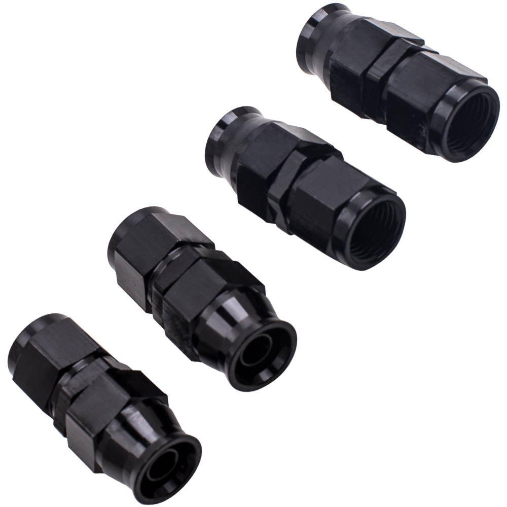 -6AN 20FT PTFE Stainless Steel Braided Oil Fuel Line Fitting Hose Kit 6 Meters