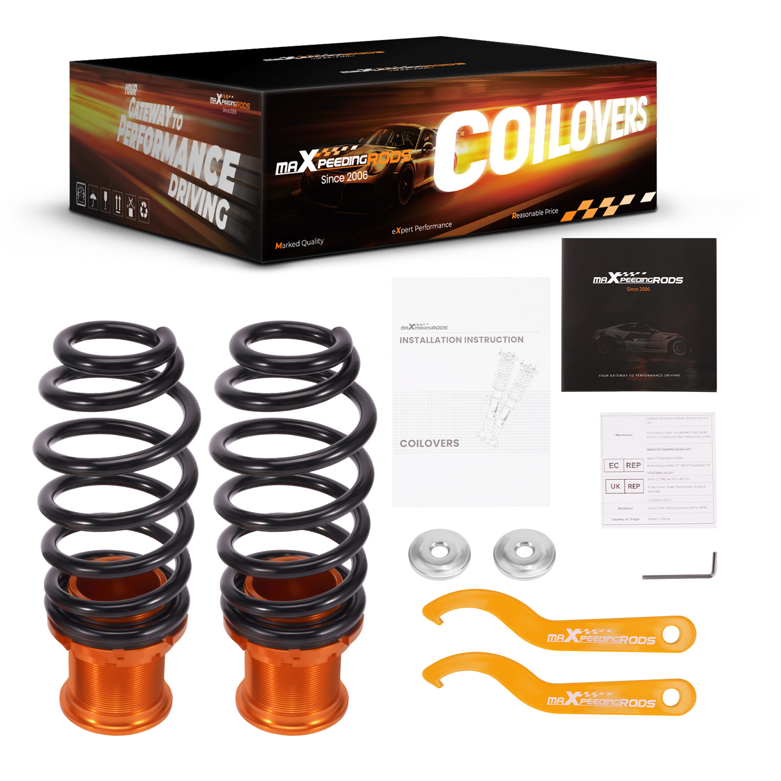 24-Stufen-Zugstuf Gewindefahrwerk for Skoda Octavia III Combi 2012-2017 5E5, 5E6