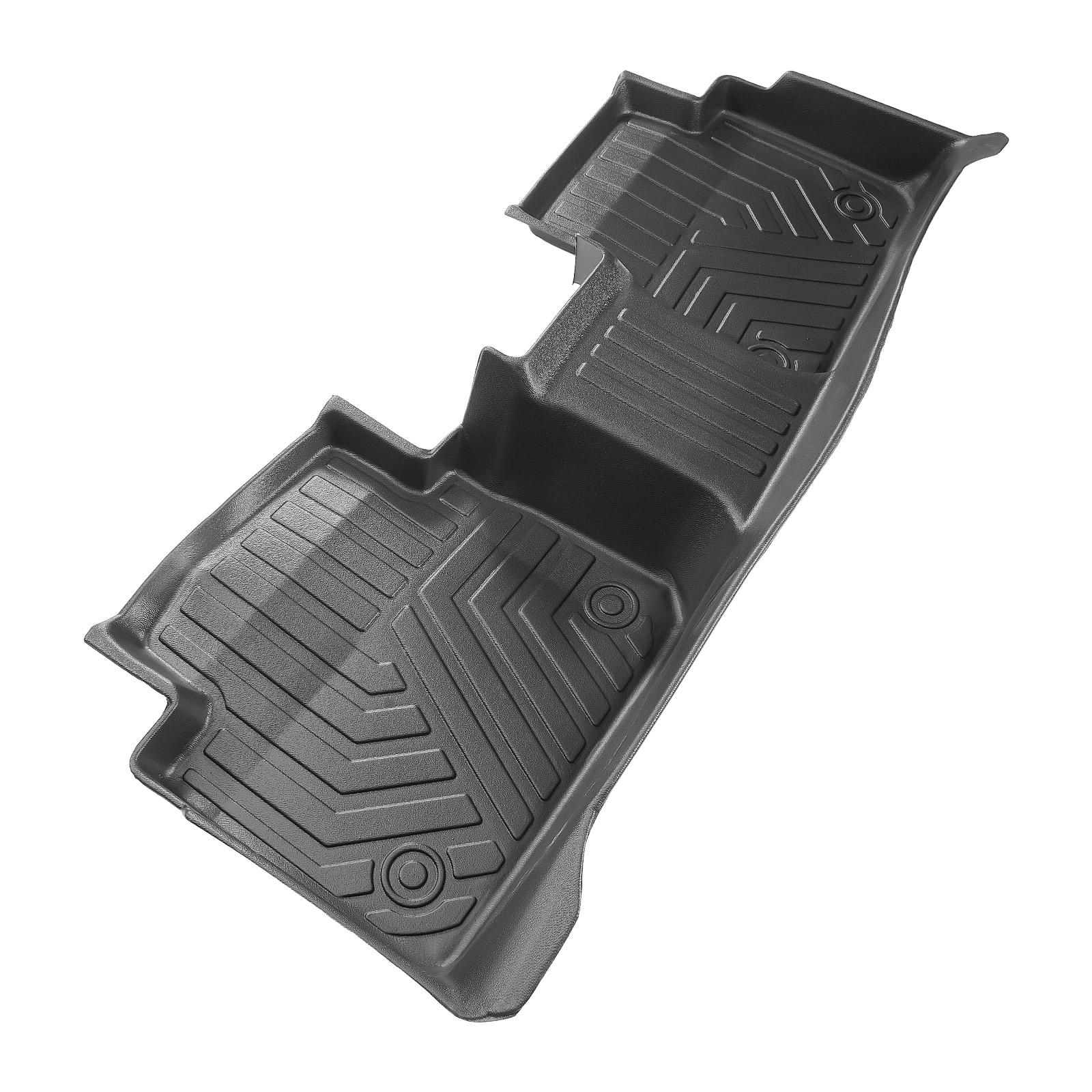 Black Floor Mat 3pcs Kit for Toyota Camry 2018-2023 Rubber TPE All-Weather