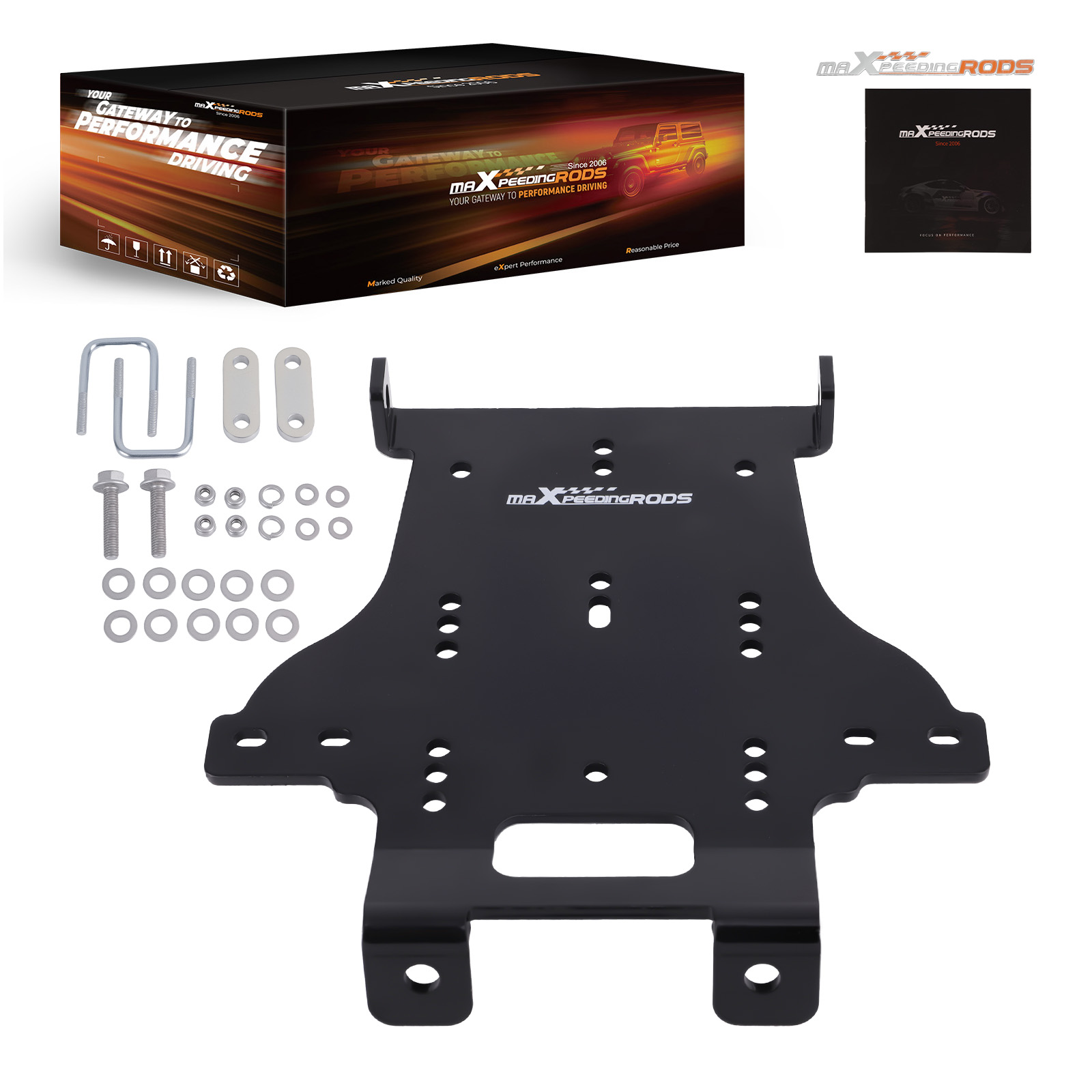 Steel Front Winch Mounting Bracket for Honda Foreman Rubicon 4-Hole 3