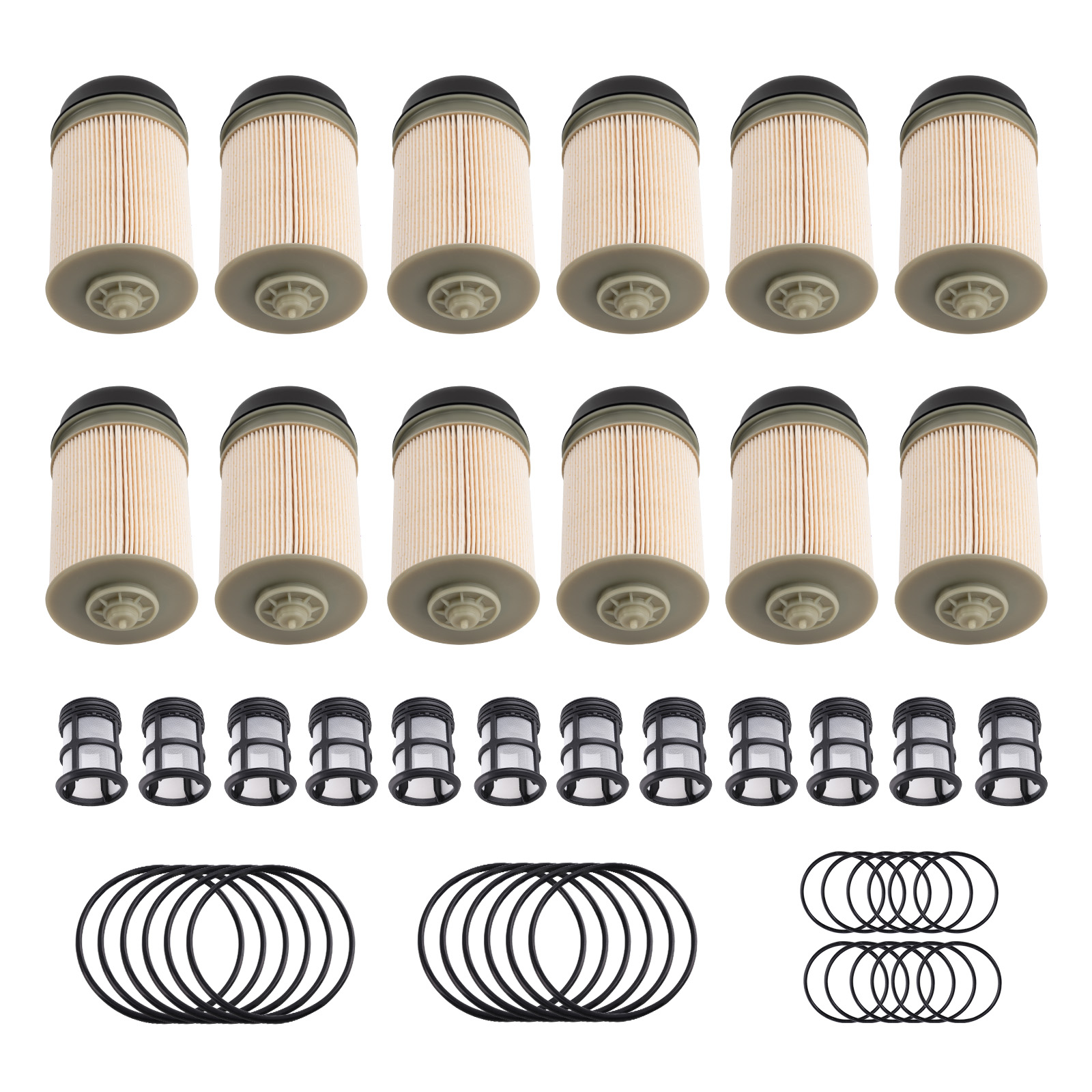 12x Diesel Engine Filter PF9908 for Freightliner Detroit DD13 DD15 DD16