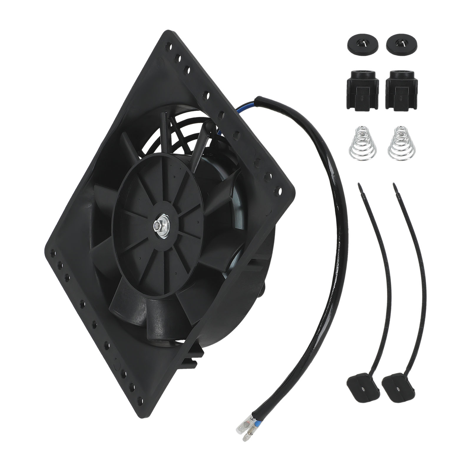 6 inch Universal Slim Fan Push Pull Electric Radiator Cooling Mount Kit 12V 80W