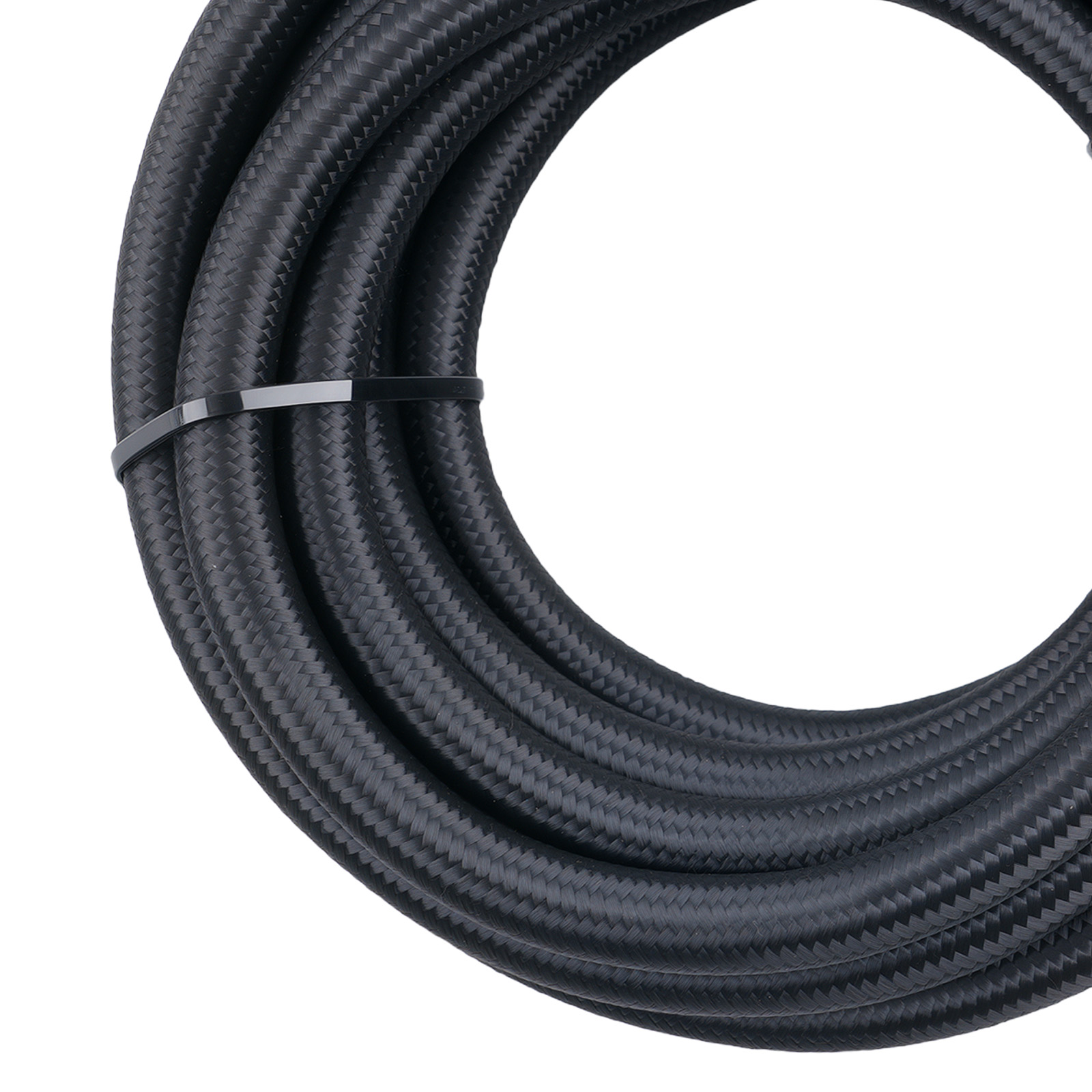 5M AN6 Stainless Steel Braided Oil Fuel Line Hose + Fitting End Adapter Kit Set