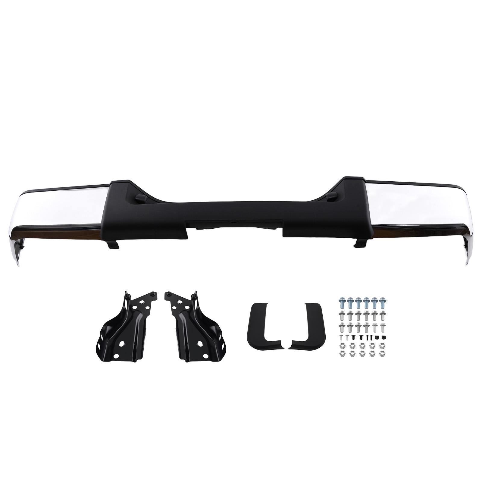 Rear Bumper Assembly for Chevy Silverado 1500 2007-2013 Chrome 20899360