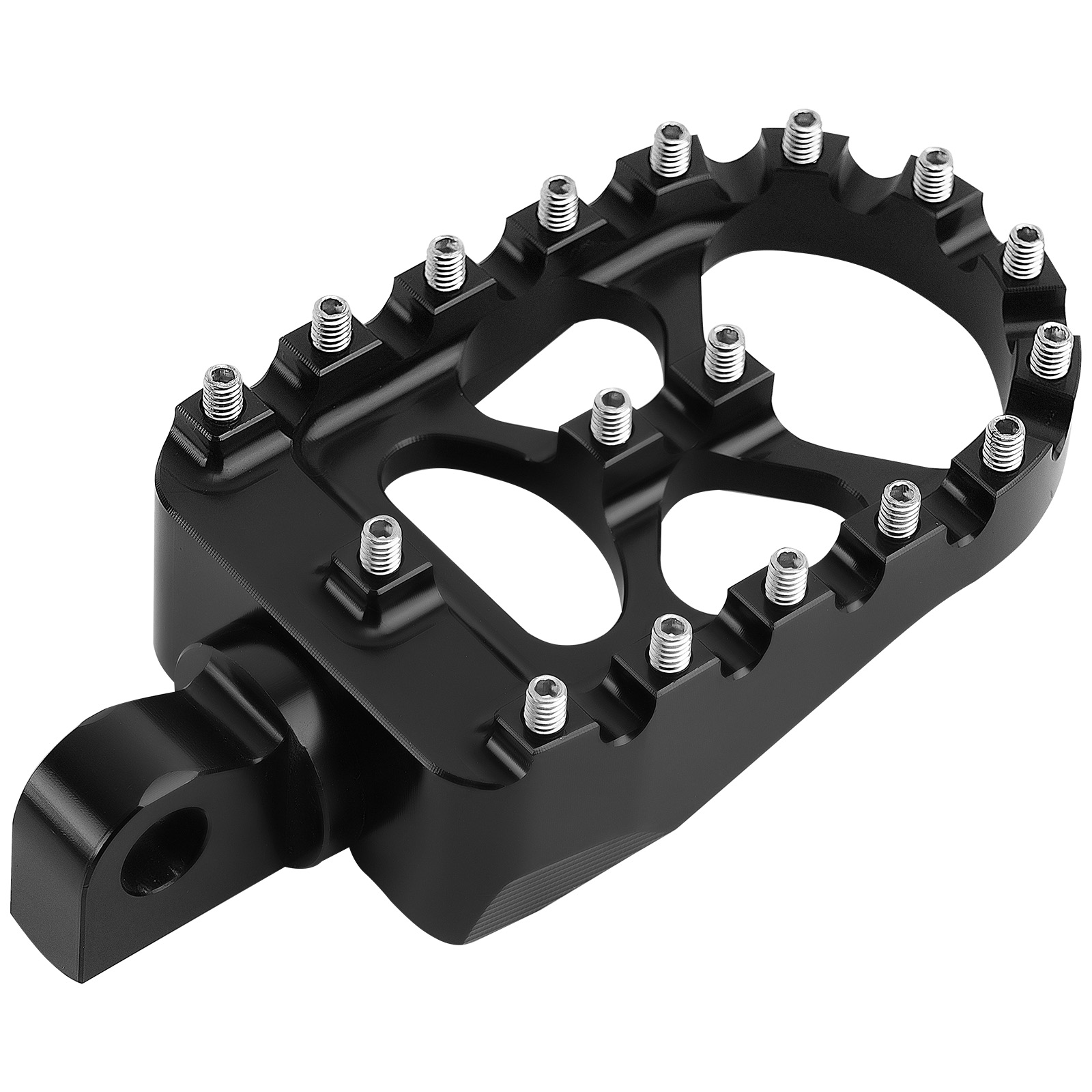 Wide MX Style Foot Pegs CNC 360° Roating  For Harley Dyna Sportster Fatboy