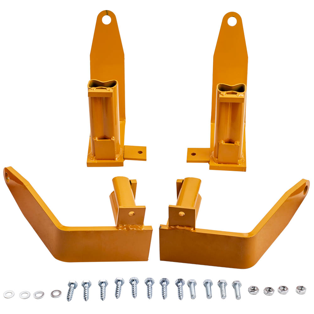 4pcs Set Yellow Powder Coated Camper Tie Downs fit for TDSF