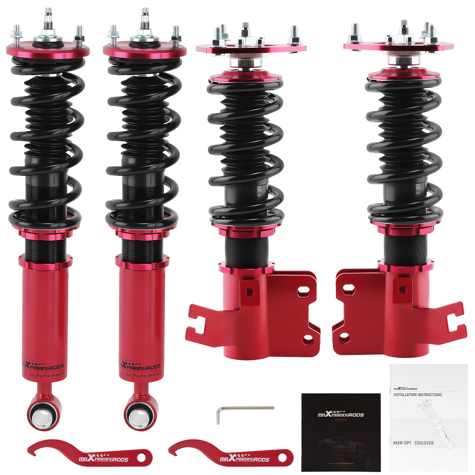 24 Step Adjustable Damper Coilovers Suspension Kit For Nissan S13 240SX 1989-94