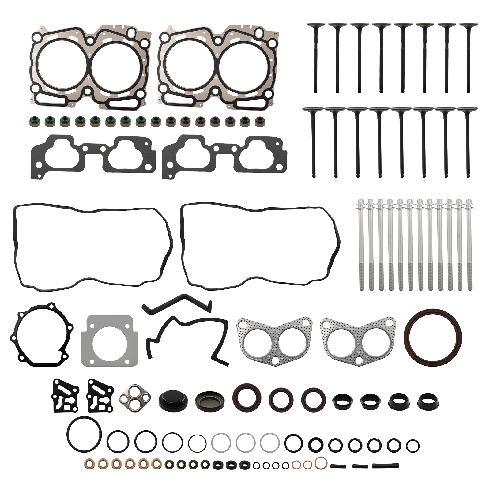 Head Gasket & Valve Replacement Set for Subaru Baja Sport 2.5L 2004-2006