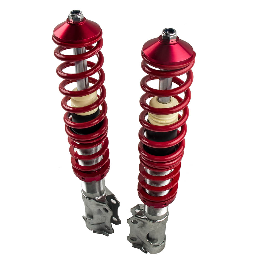 Red Coilovers Shock Absorbers For Volkswagen VW Golf Rabbit MK2 MK3 VR6