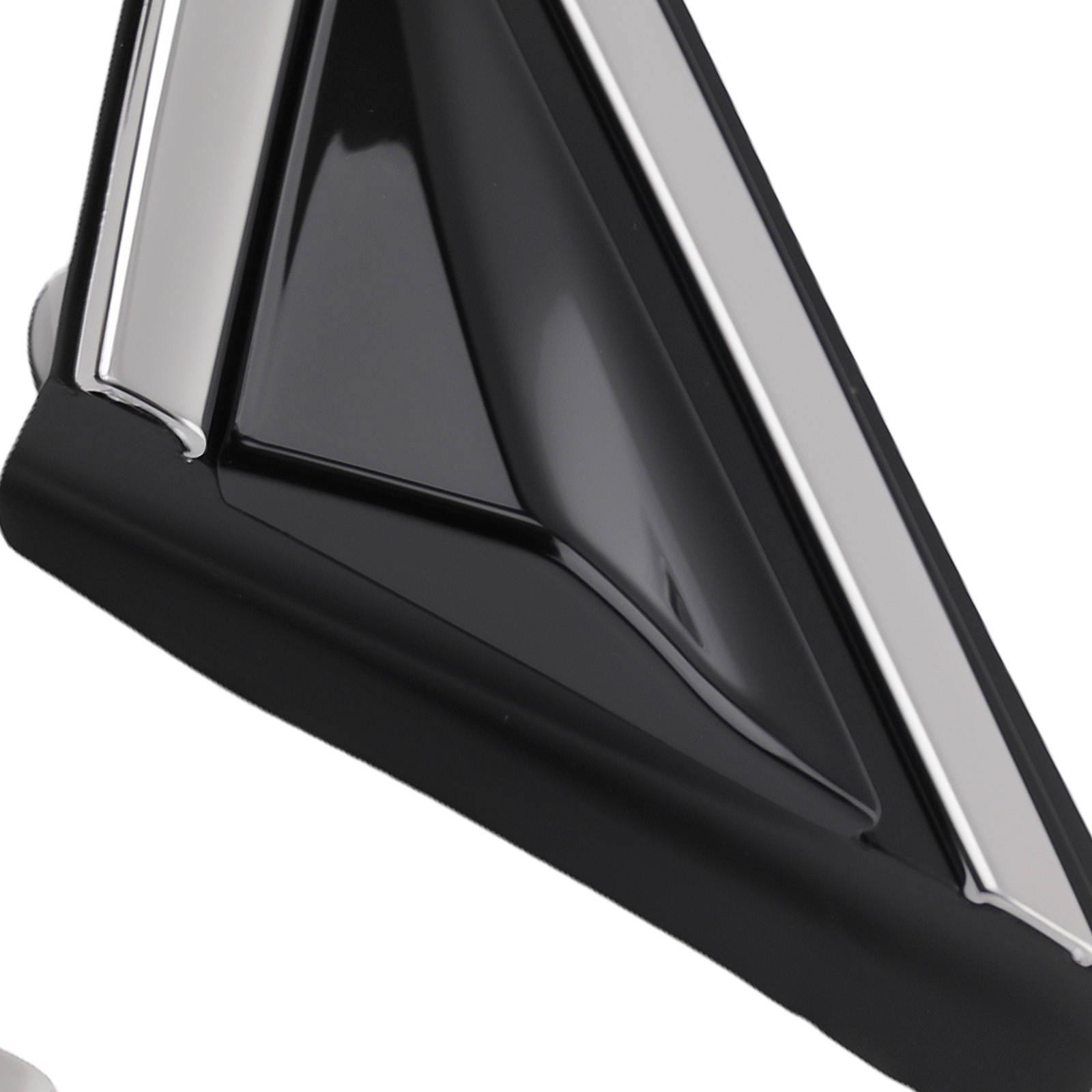 Left Right Side Mirror Flag Trim for Hyundai Santa Fe Sport 2013-2018 Black