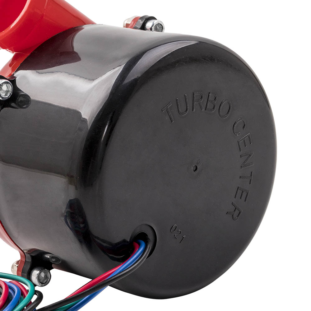 GOZAR Black Exhaust Faux Turbo Sifflet Pipe Sound Muffler Blow Off Valve Bov-XL