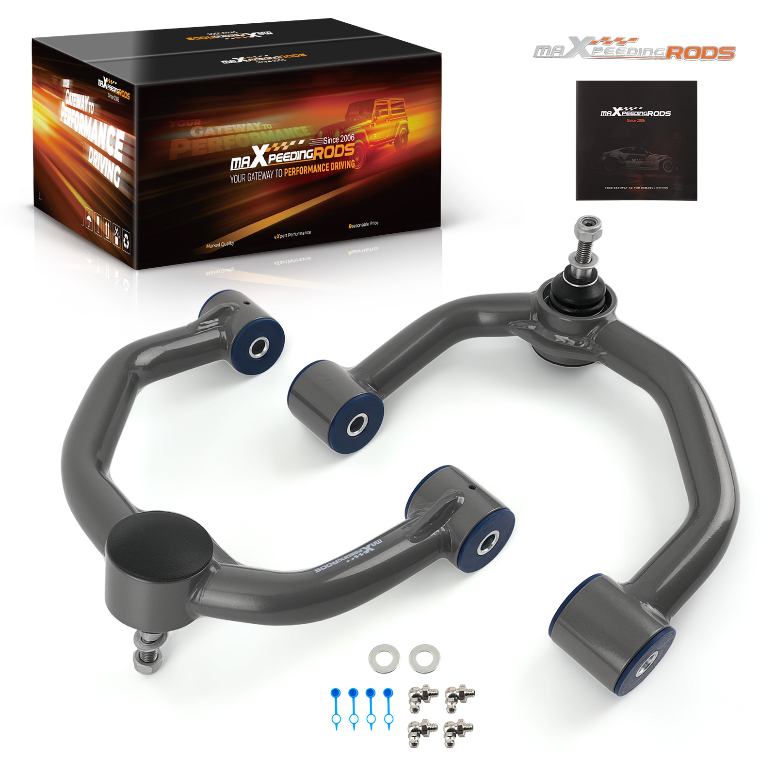 2x Front Upper Control Arms 0-2