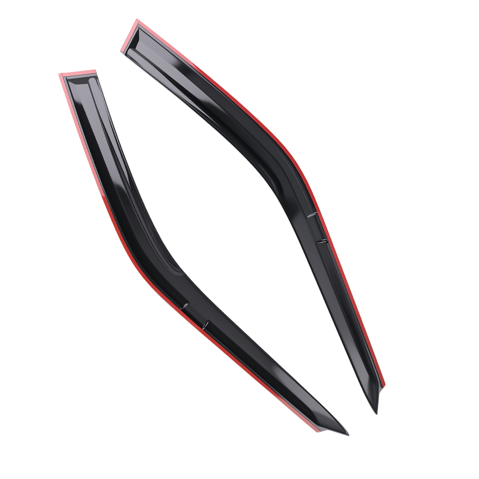 Outside Mount Window Visors for Honda Accord 90-93 Black Rain Guards Set 4pc