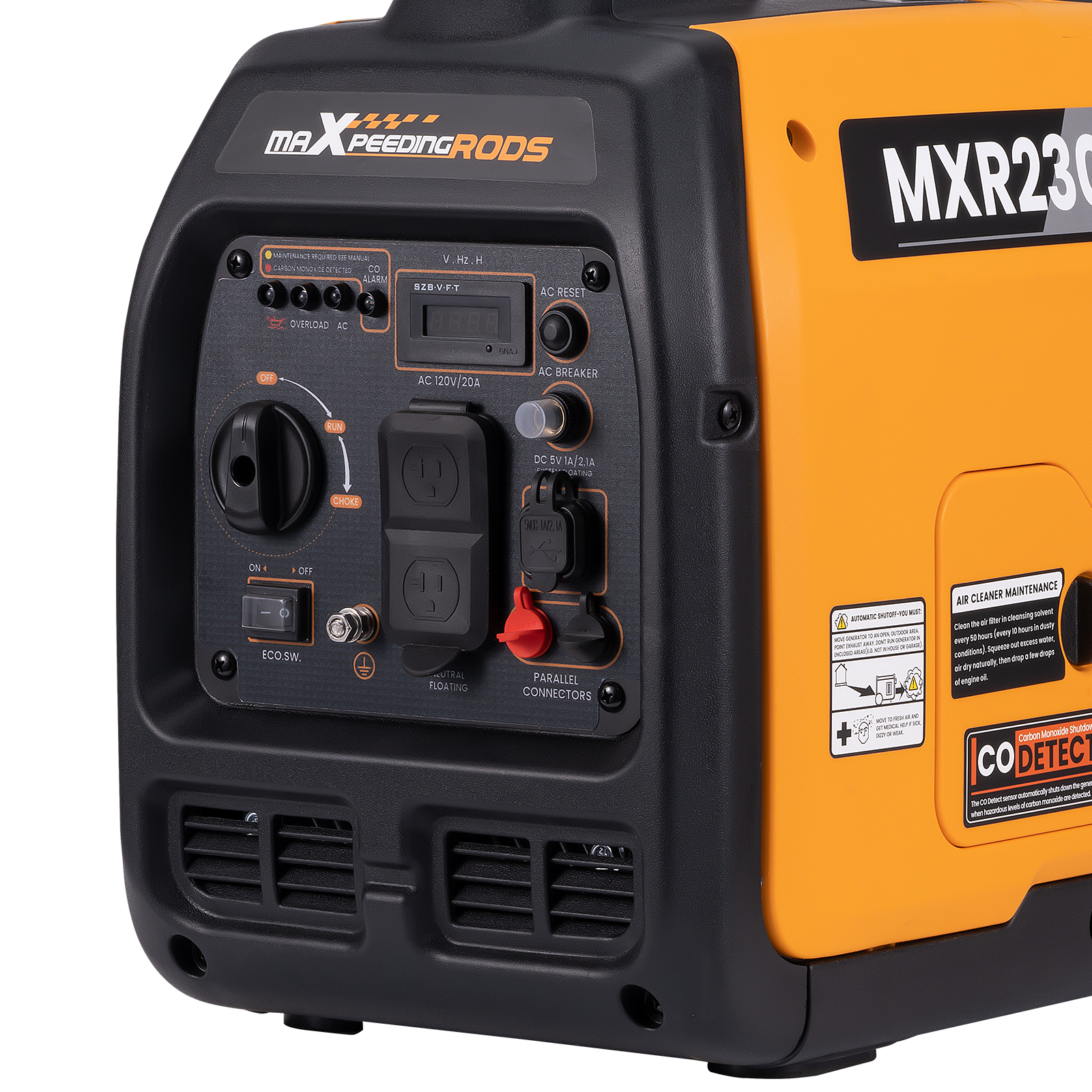 2300 Watt Portable Gasoline Inverter Generator Quiet w/ USB Outlet & Parallel