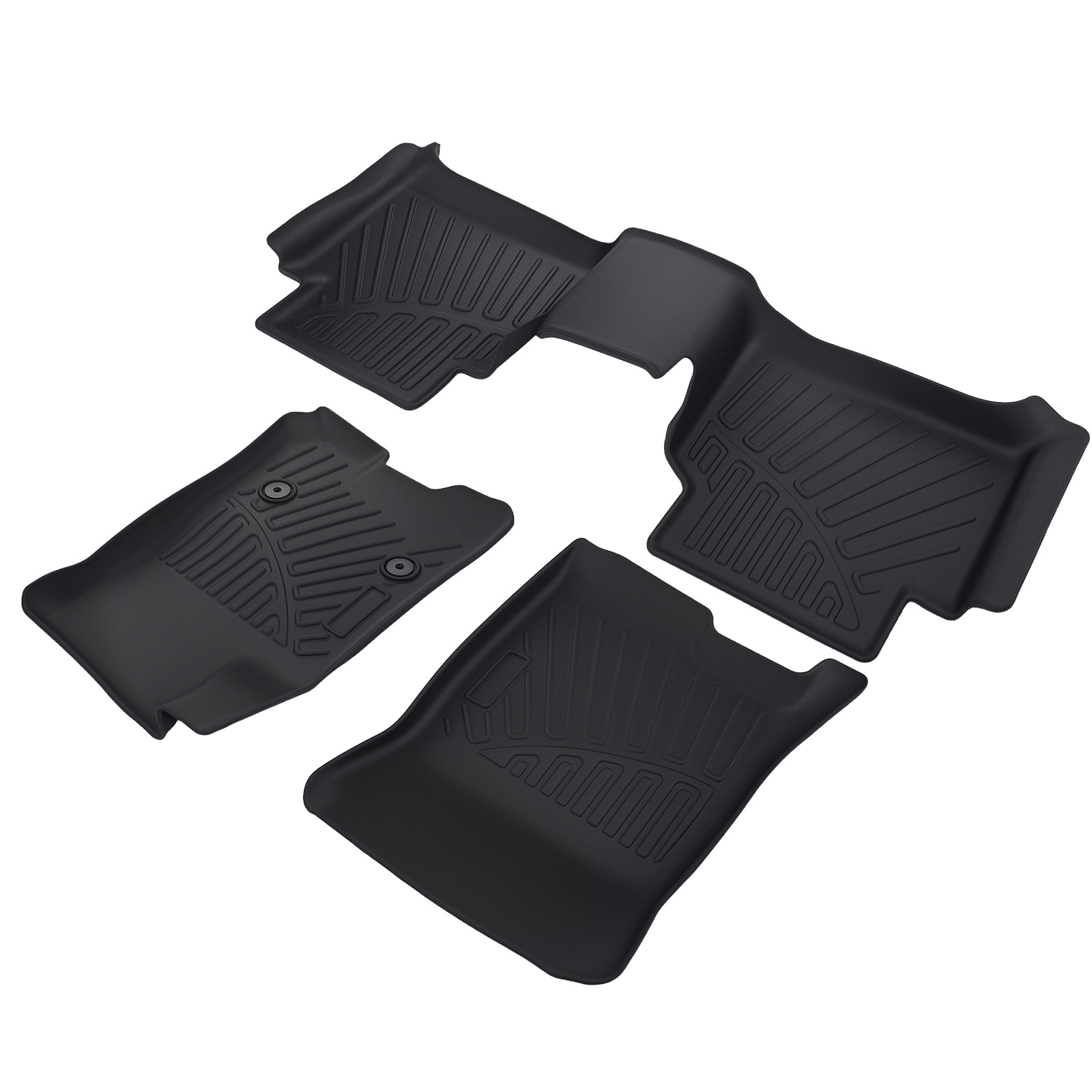 3 Pack  Front & Rear Interior Floor Mats Carpet fit for Chevy Colorado 2023-2025