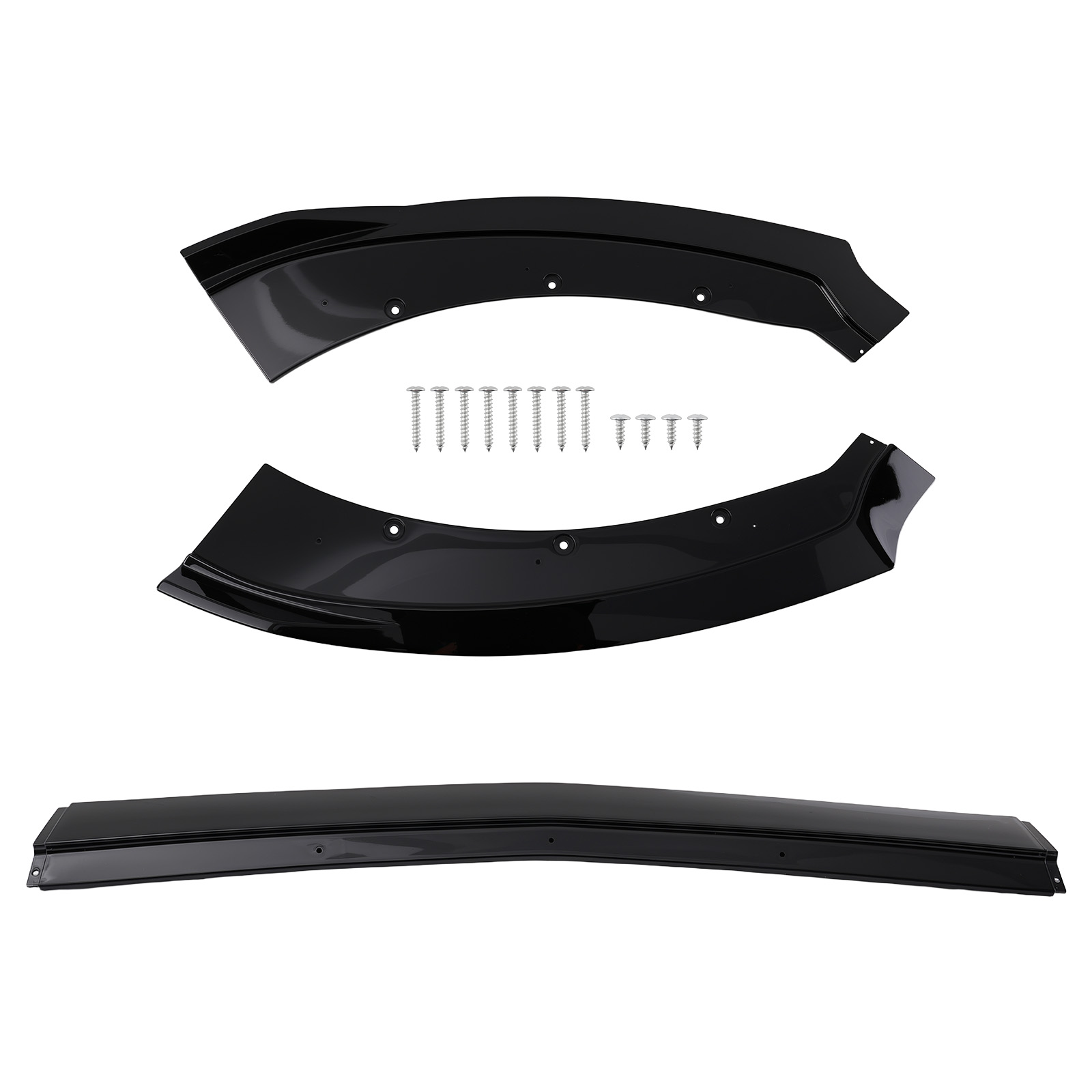 Black Front Kit for Ford Mustang 2015-2017 Lower Bumper Lip Splitter Plastic