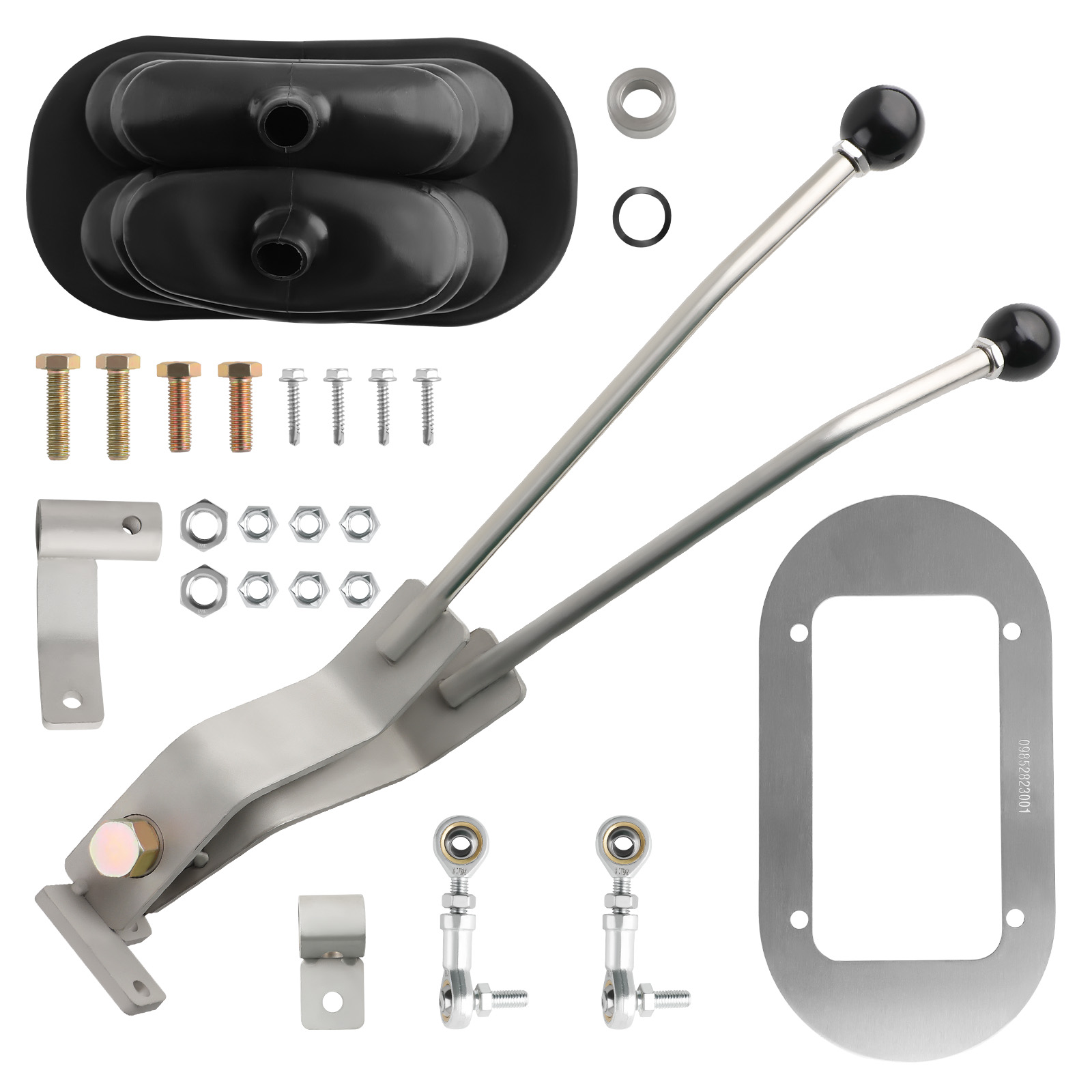 Twin-Stick Shifter Set Stainless Steel for NP205 8-Bolt Transfer Case NP205GM8