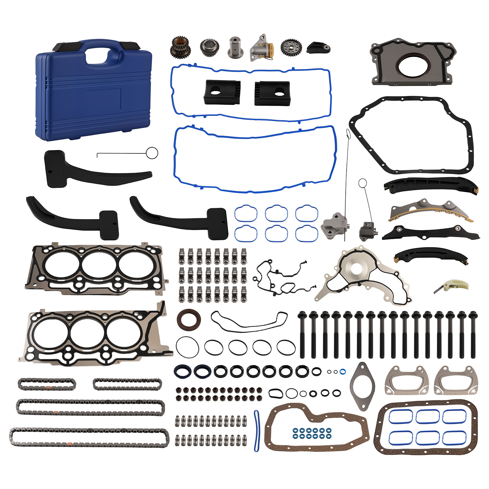 Full Engine Cylinder Head Gasket & Timing Set for Chrysler 200 3.6L 2012-2013