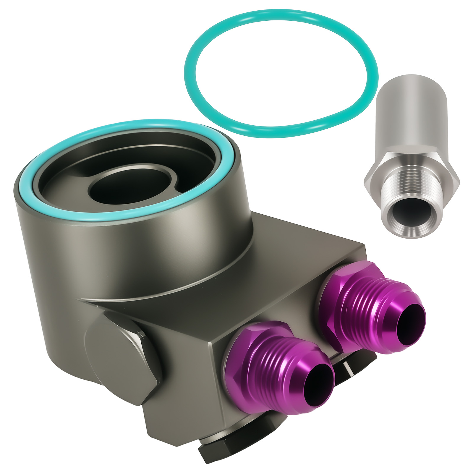 Oil Filter Adapter Kit AN10 for Honda Civic FC1 FK7 Gen10 Purple M20*1.5