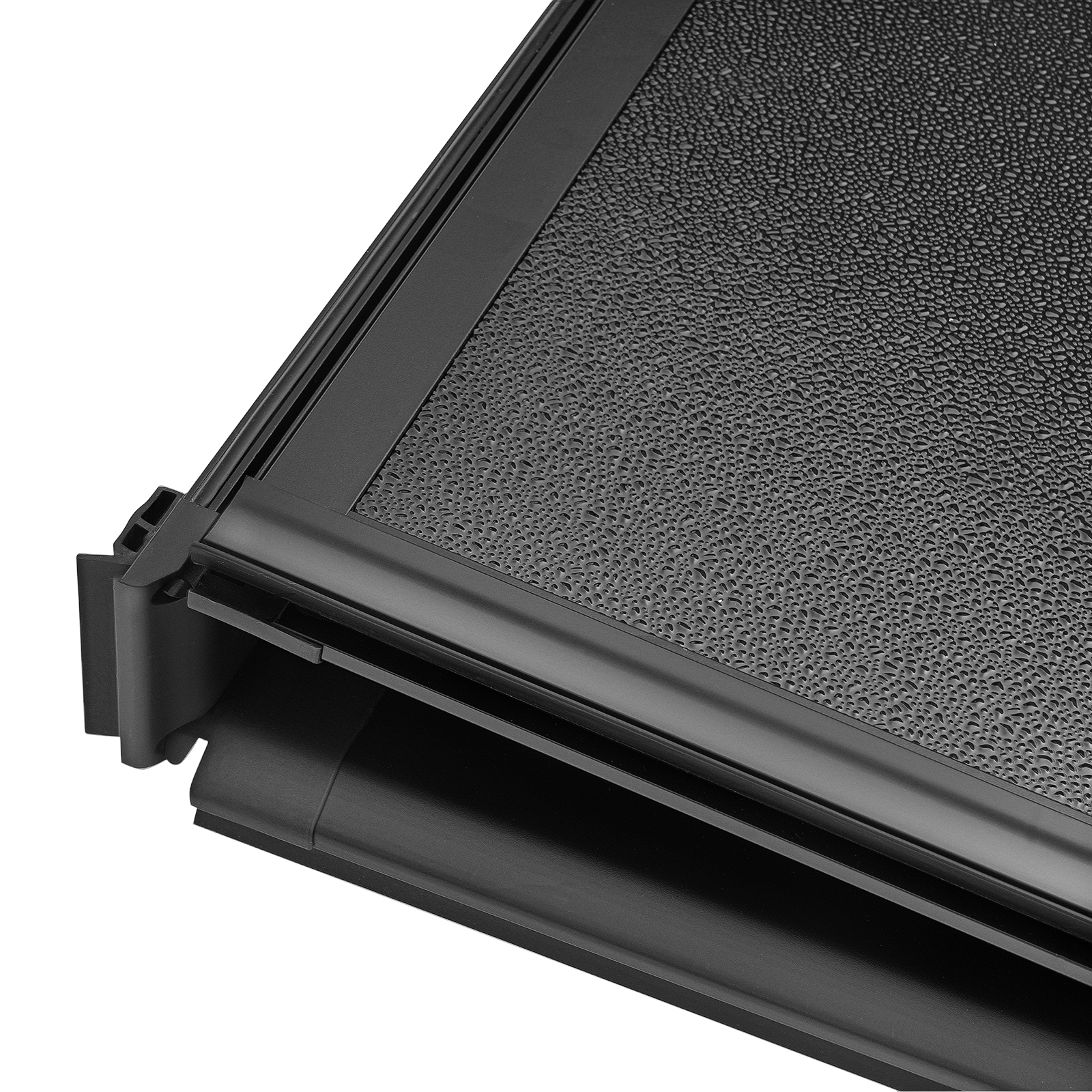 8ft Fold Tonneau Cover for Chevy Silverado GMC Sierra 1500 2500 3500 10-26 W/LED