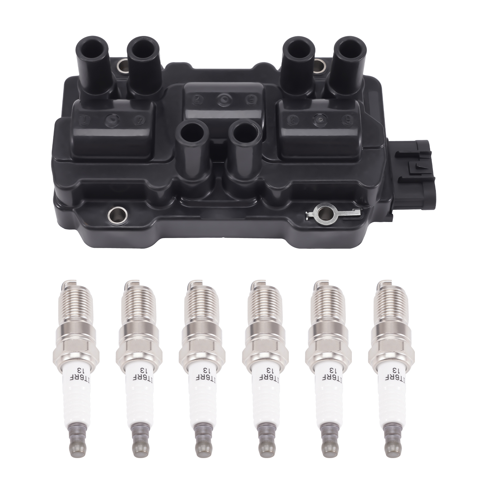 Ignition Coil & Spark Plugs for Chevrolet Silverado 1500 4.3L V6 2008-2013