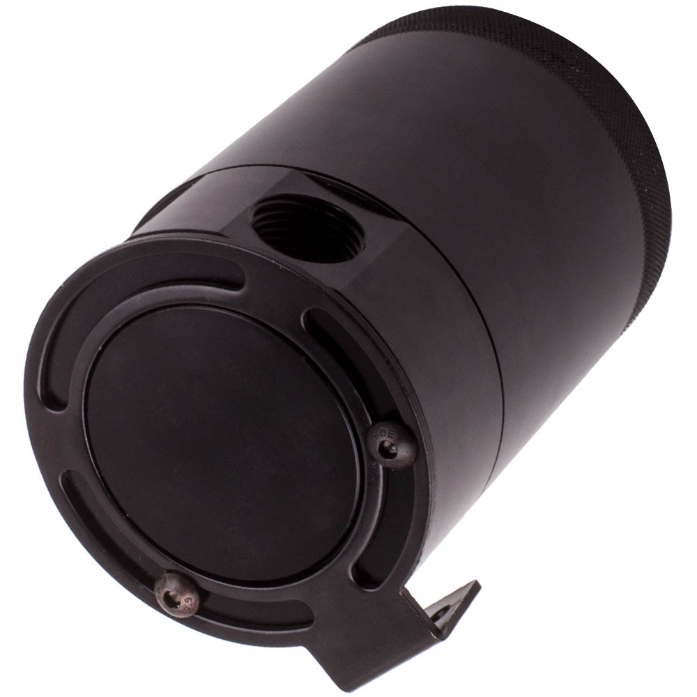 Racing Baffled 3-Port Oil Catch Can Tank Reservoir Air-Oil Separator Universal