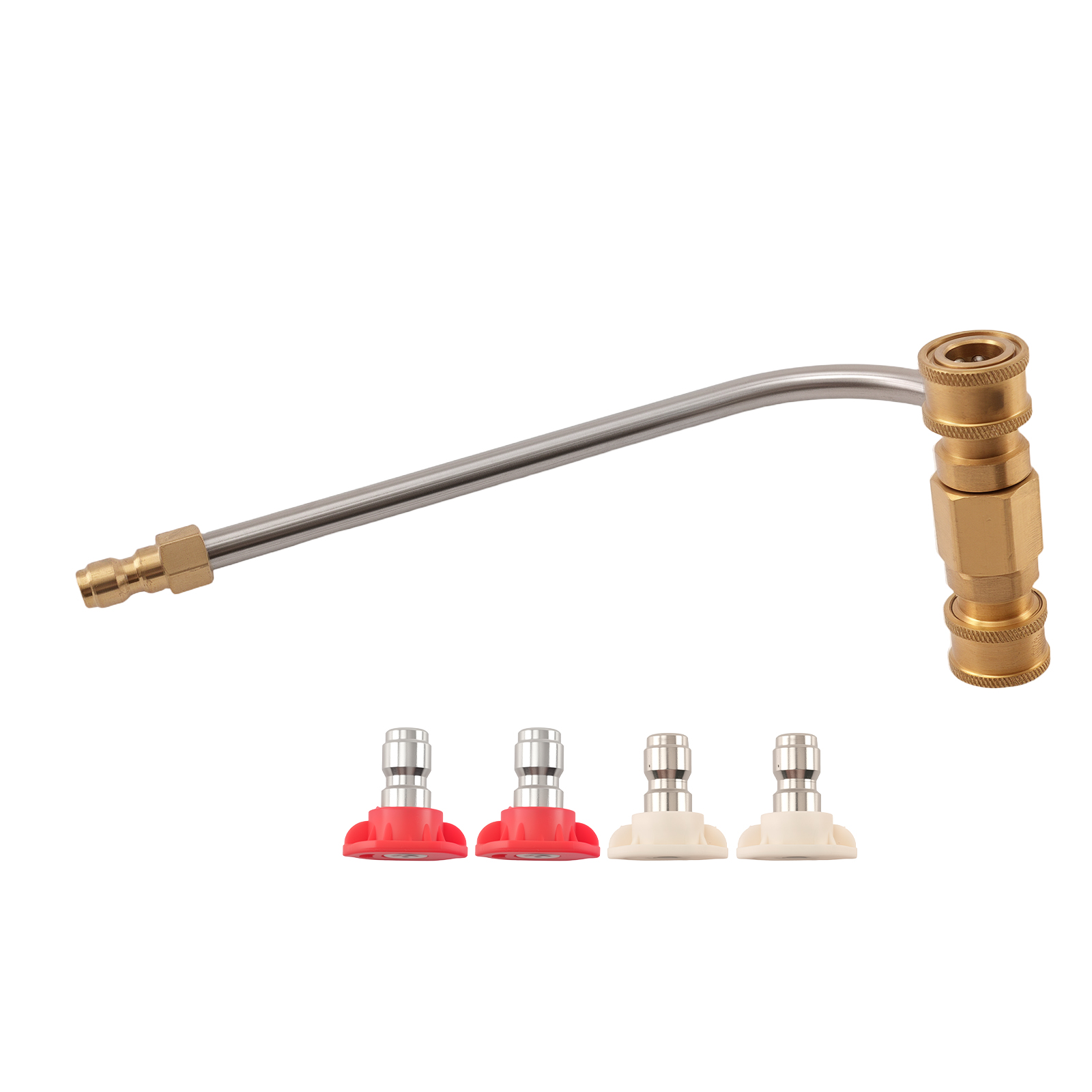 Gutter Cleaner Attachment for Pressure Washer 4000PSI 1/4 Inch Quick Connect